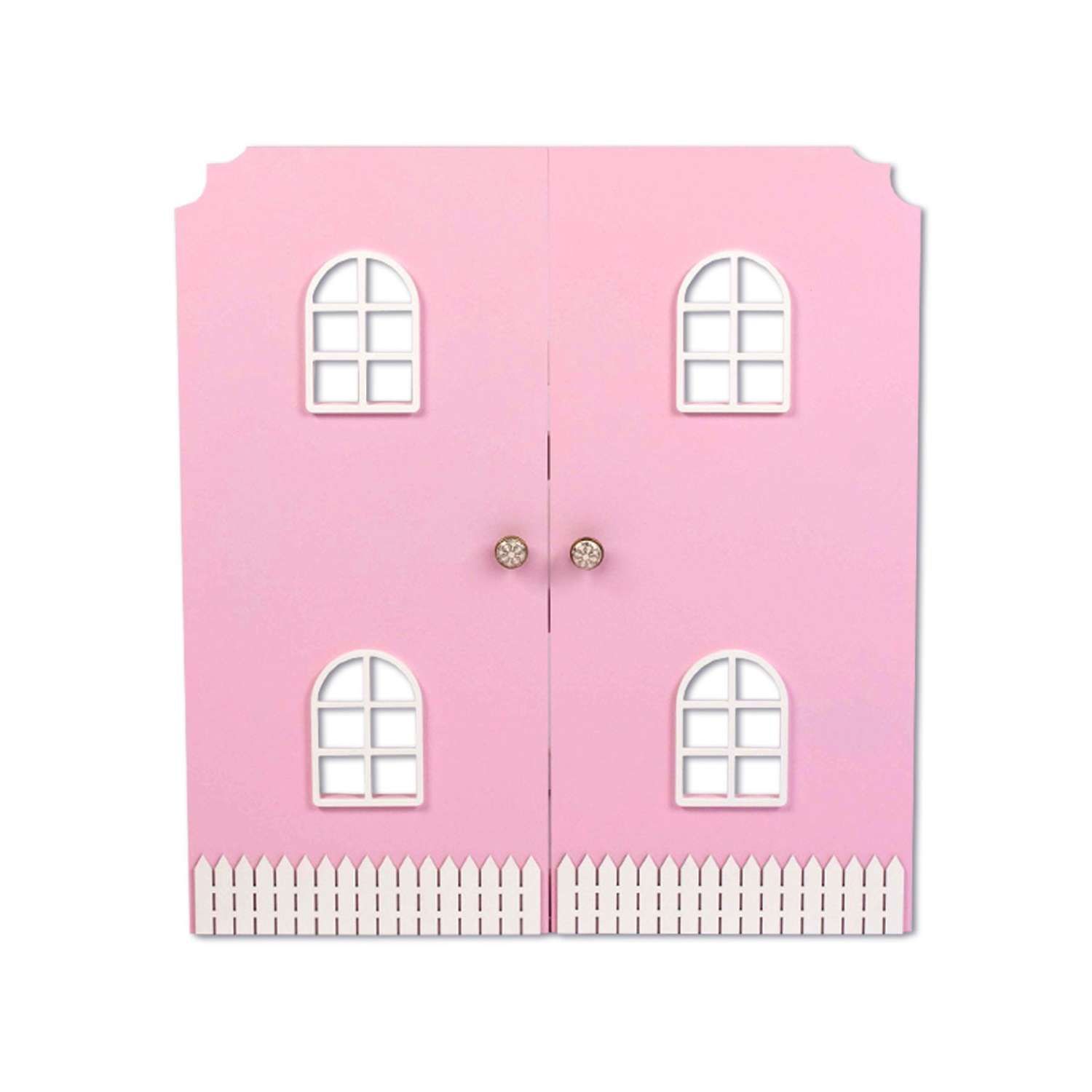 Двери для кукольного дома Pema kids розово-белый МДФ ДвериРозБел - фото 1