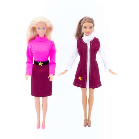Набор одежды Модница для куклы 29 см 2017 бордовый