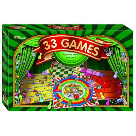Игра настольная Step Puzzle 33 лучшие игры мира 76584