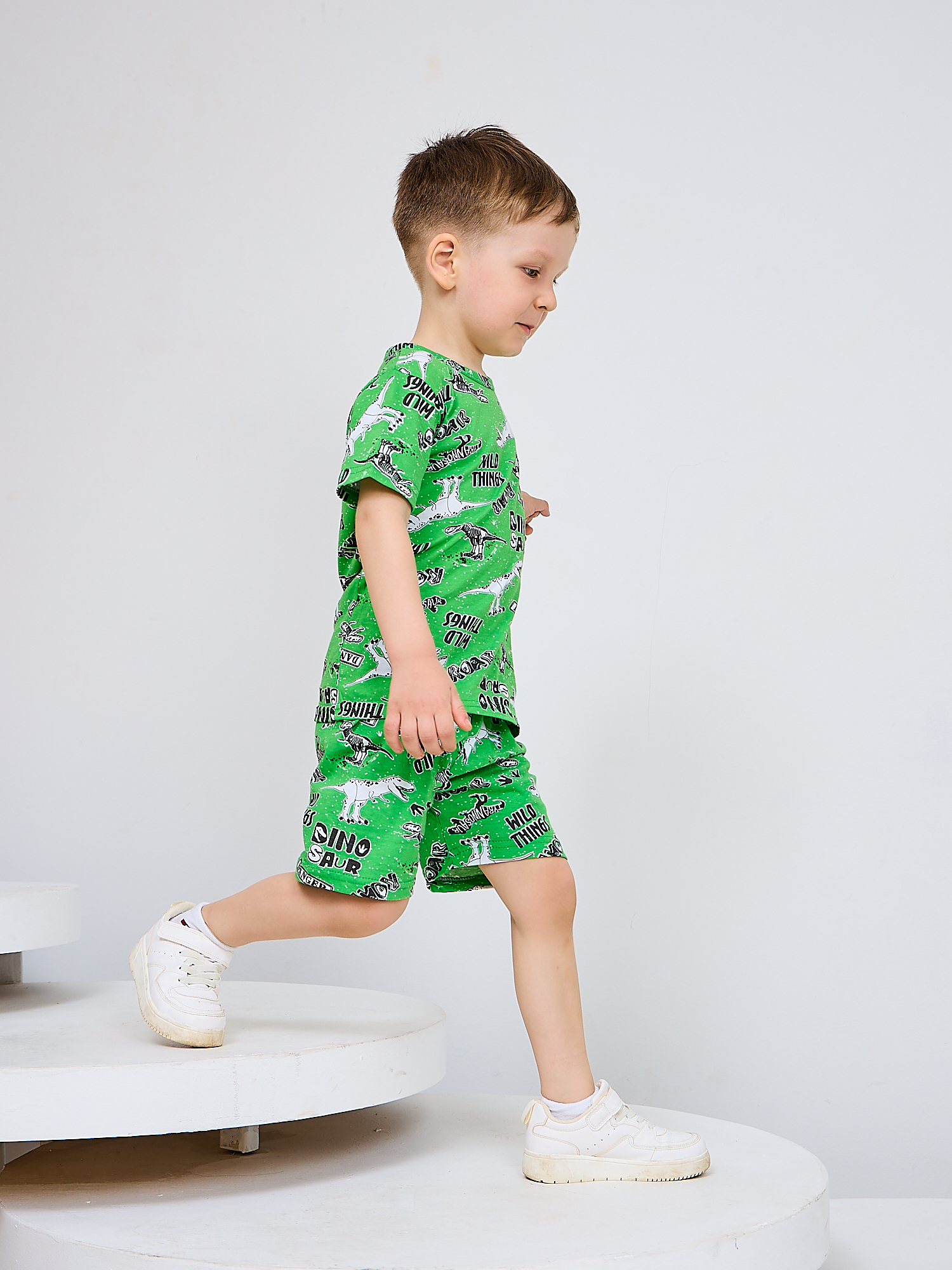 Костюм Mil Art kids 1902201547SUIT-SHORTS-LETO-GREEN - фото 5