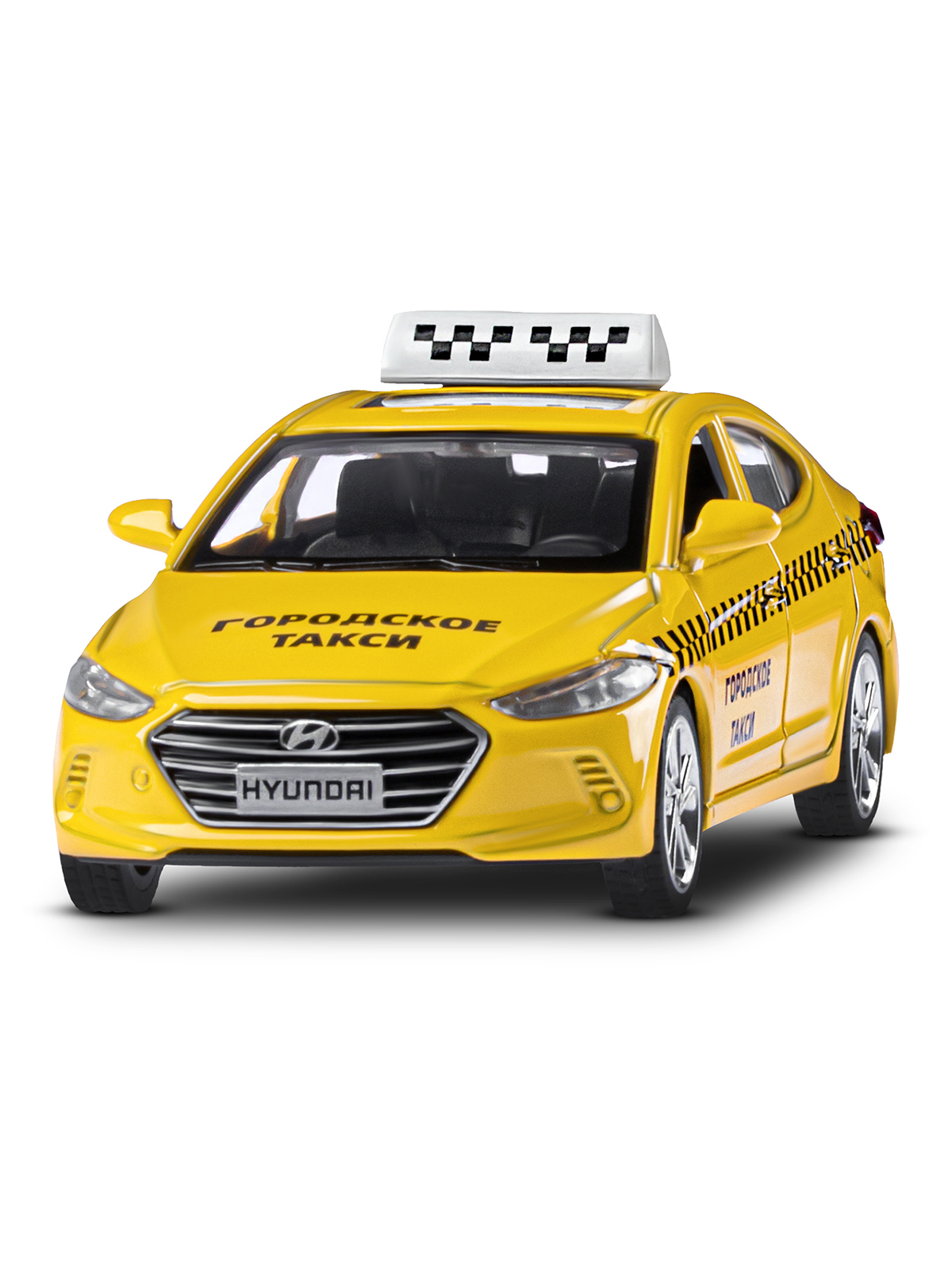 Автомобиль АВТОпанорама Hyundai 1:43 желтый JB1251467 - фото 9