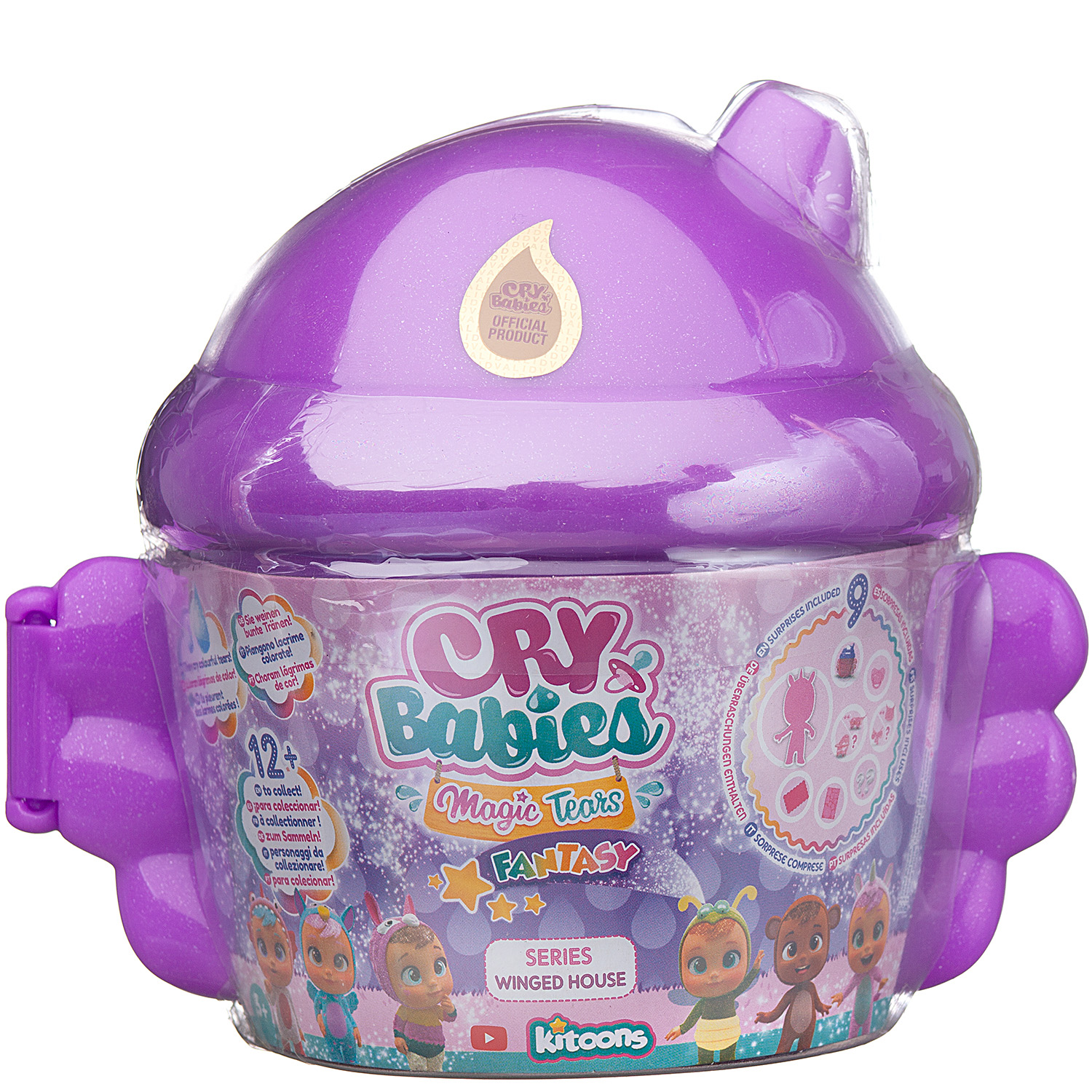 Игрушка-сюрприз IMC Toys Cry Babies Magic Tears Плачущий младенец фиолетовый 90859/90378-V_ - фото 1