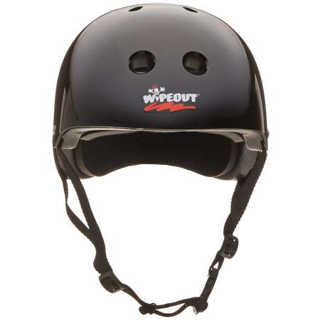 Шлем защитный спортивный WIPEOUT Black с фломастерами и трафаретами размер L 8+ обхват головы 52-56 см