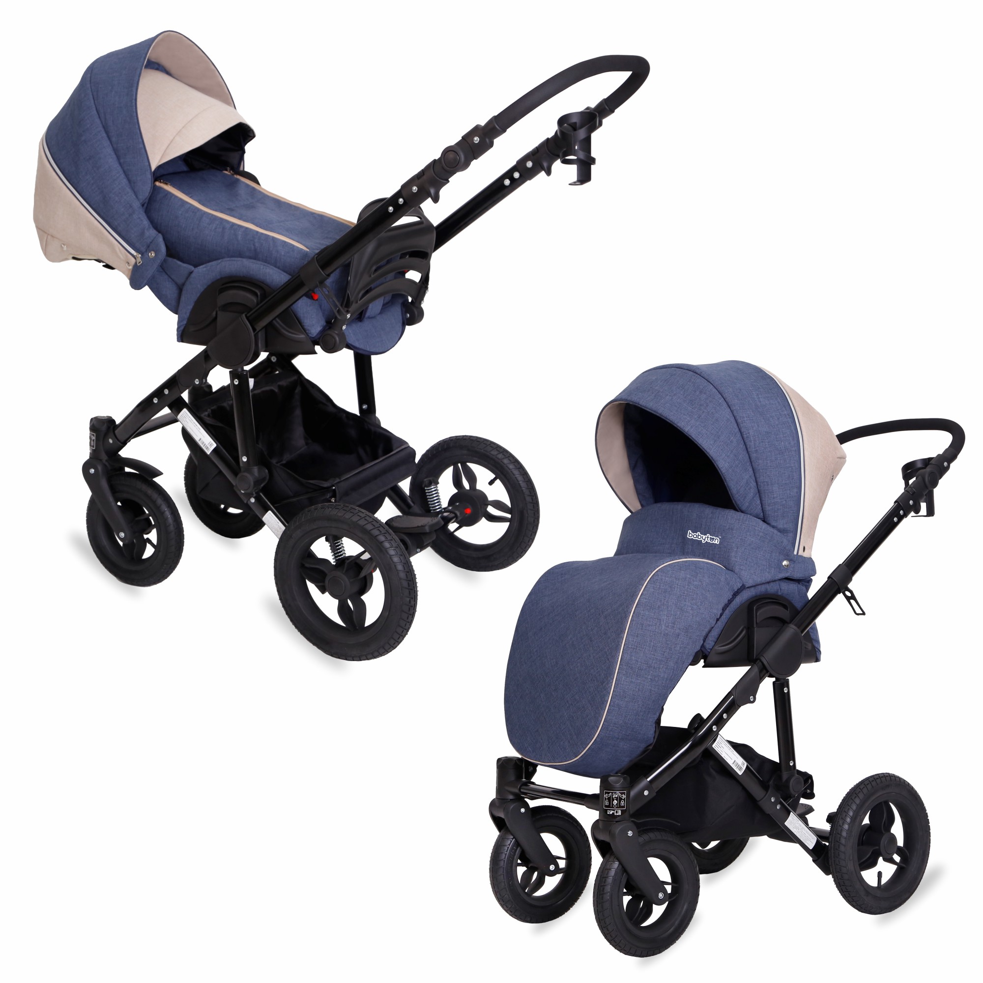 Коляска 2в1 Babyton Rio Blue