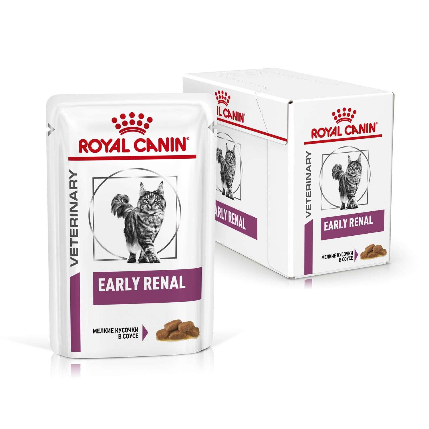 Корм для кошек ROYAL CANIN Early Renal Feline при ранней стадии почечной недостаточности соус 85г - фото 2