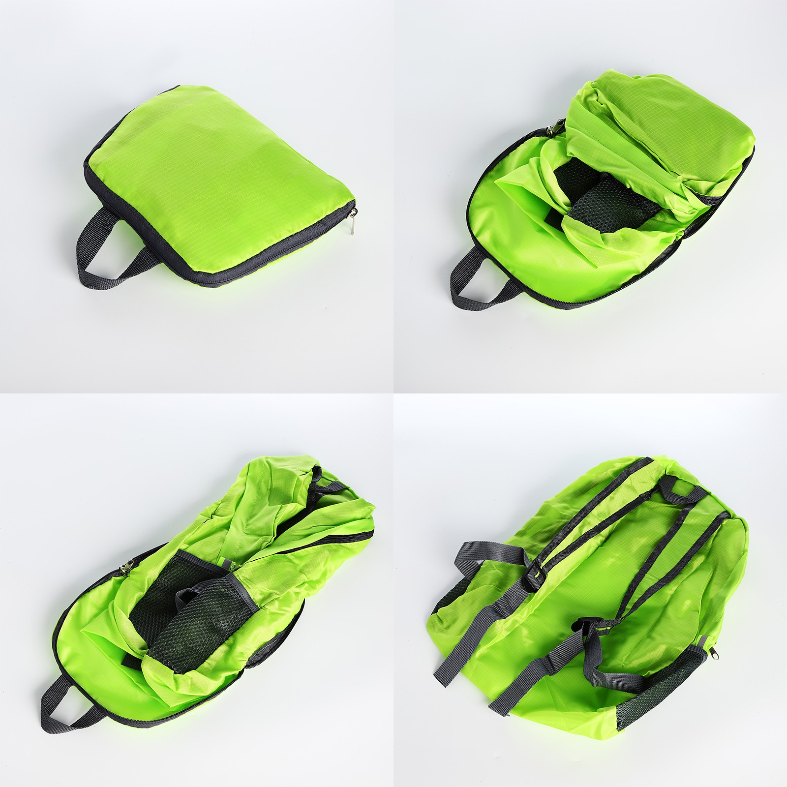 Рюкзак Sima-Land складной отдел на молнии наружный карман 2 боковых цвет зелёный - фото 6