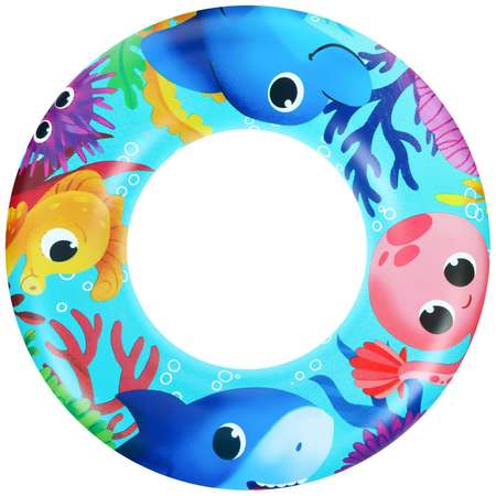 Круг На волне надувной для плавания «На волне: Морские малыши» детский
