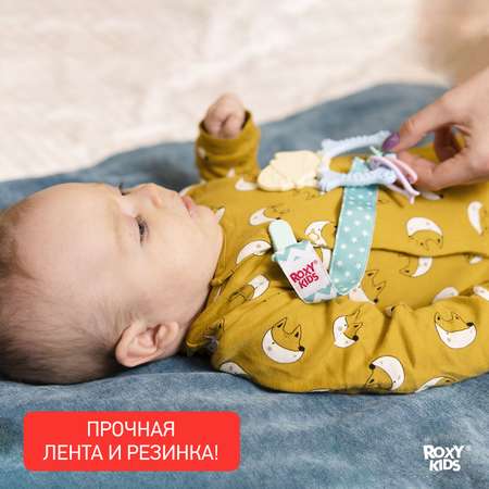 Держатель для пустышки ROXY-KIDS на ленте с прищепкой Mint soother saver