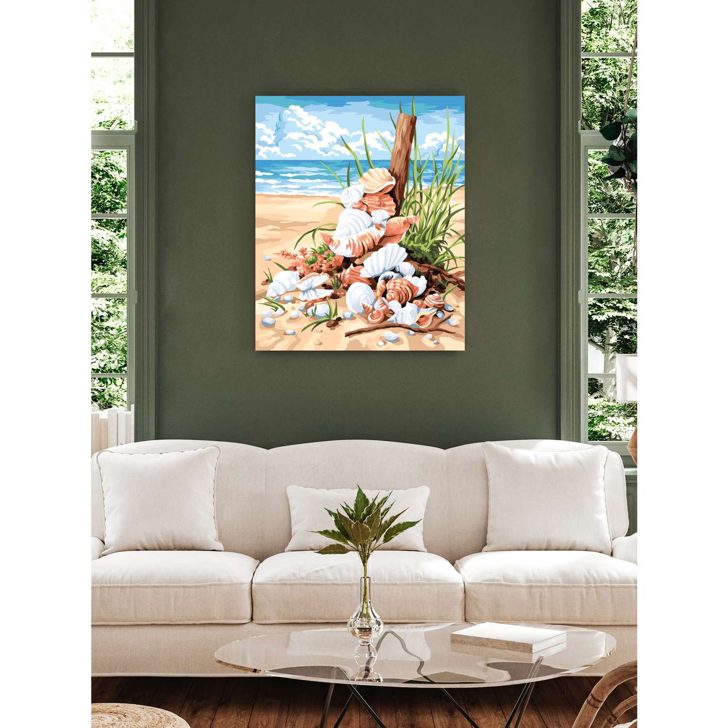 Картина по номерам Art sensation холст на подрамнике 40х50 см Дары моря - фото 3