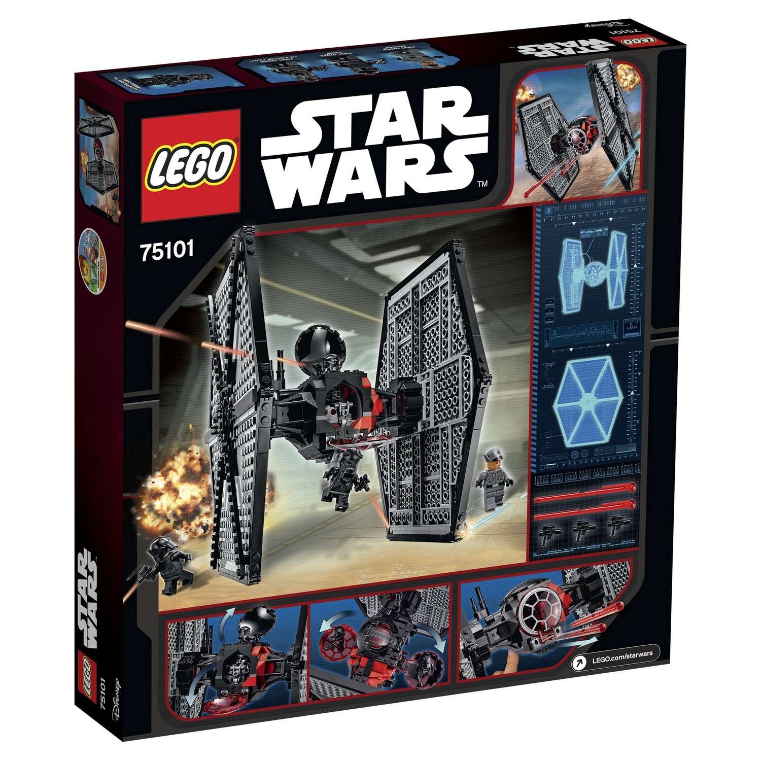 Конструктор LEGO Star Wars TM Истребитель особых войск Первого Ордена (First Order Special Forces TIE fighter™) (75101) - фото 3