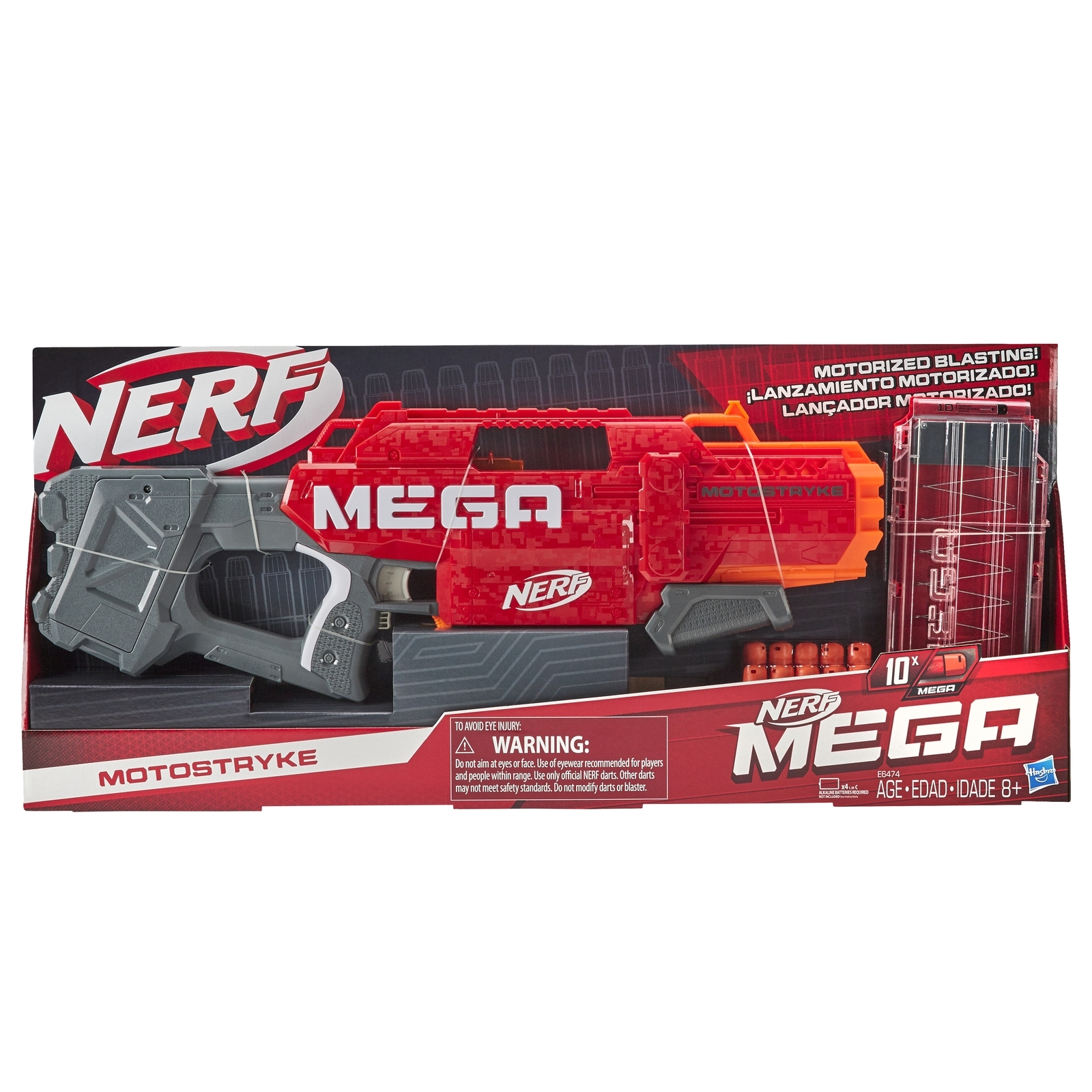 Набор игровой Nerf Мега Мотострайк E6474EU4 купить по цене 1999 ₽ в  интернет-магазине Детский мир