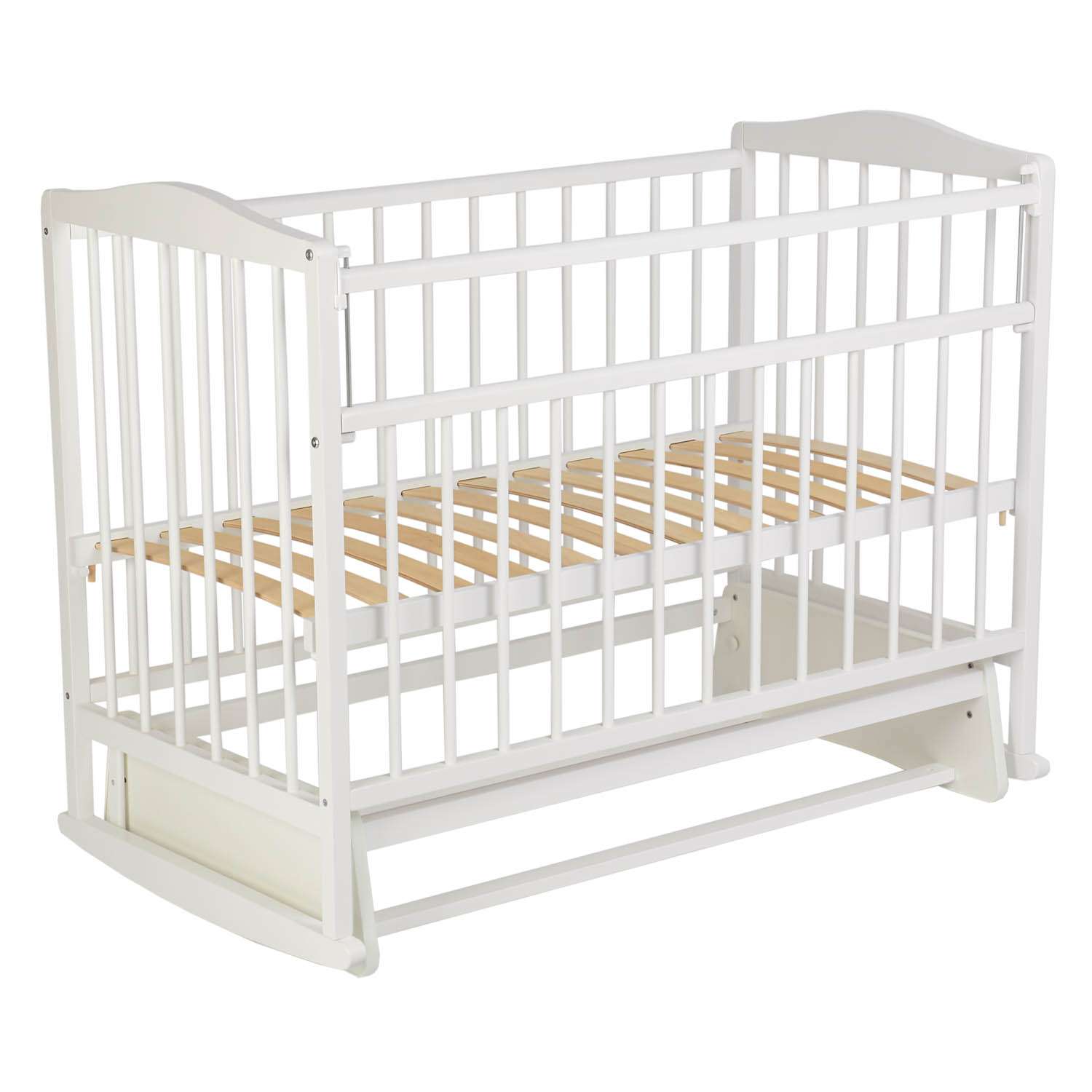 Детская кроватка Фея прямоугольная, (белый) - фото 2