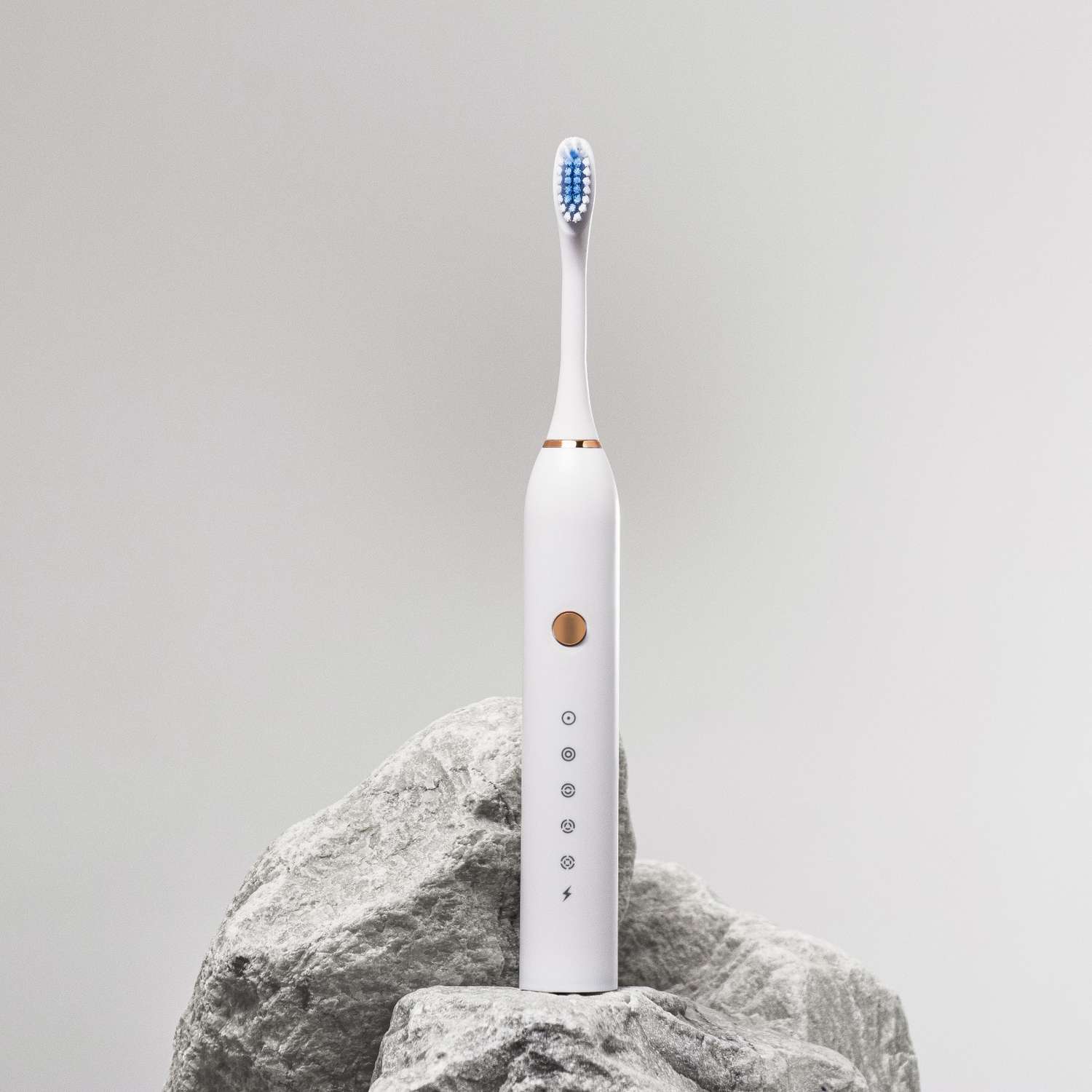 Электрическая зубная щётка Luazon Home LP005 вибрационная 2 насадки от АКБ - фото 3
