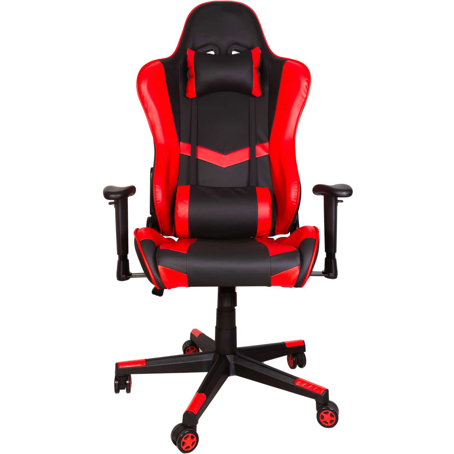 Компьютерное кресло игровое GRAMBER черно-красный экокожа - фото 1