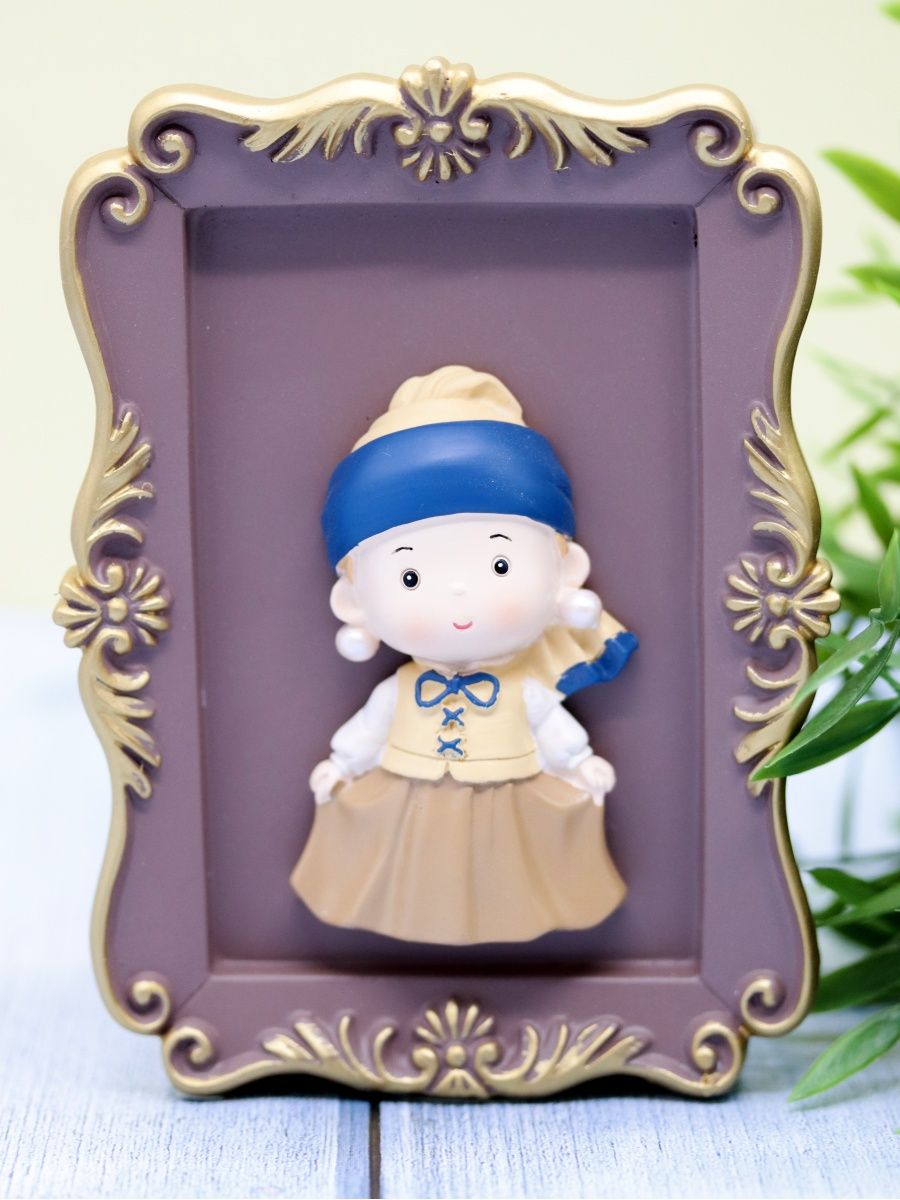 Подставка для канцелярии iLikeGift Girl with a pearl earring brown - фото 2