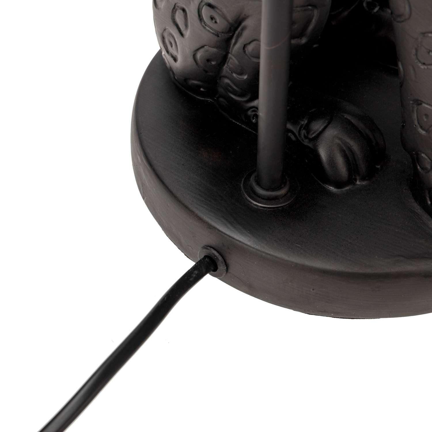 Светильник декоративный REXANT Леопард 40 Вт E27 настольный черный с черным абажуром - фото 5