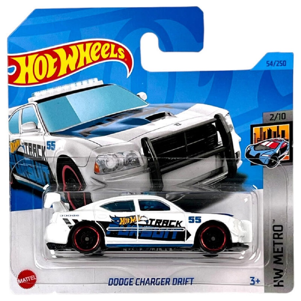 Автомобиль Hot Wheels Dodge Dodge Charger drift белый 1:64 белый 65235 - фото 2