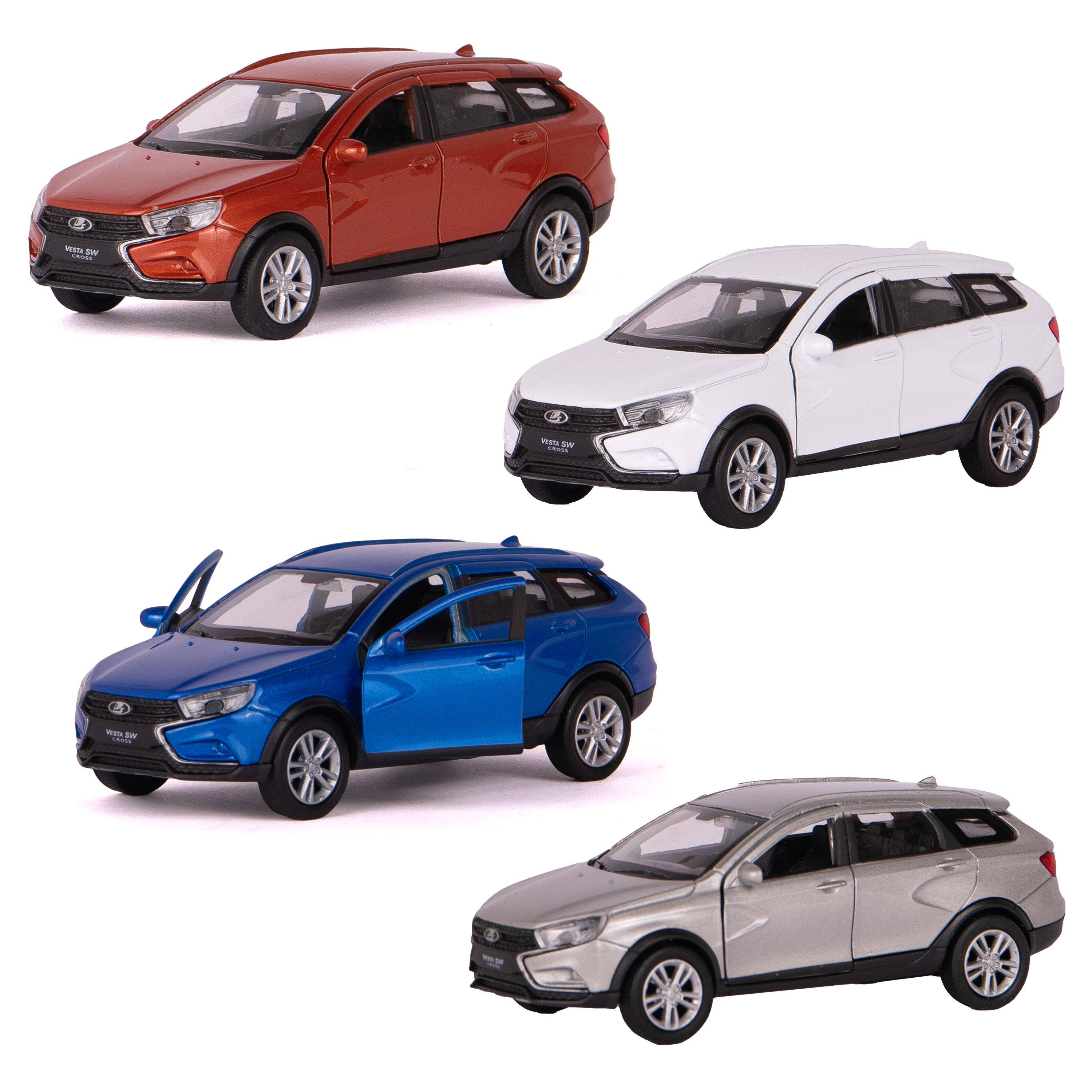 Машинка Welly 1:38 LADA Vesta SW Cross цвет в ассортименте 43763W - фото 3