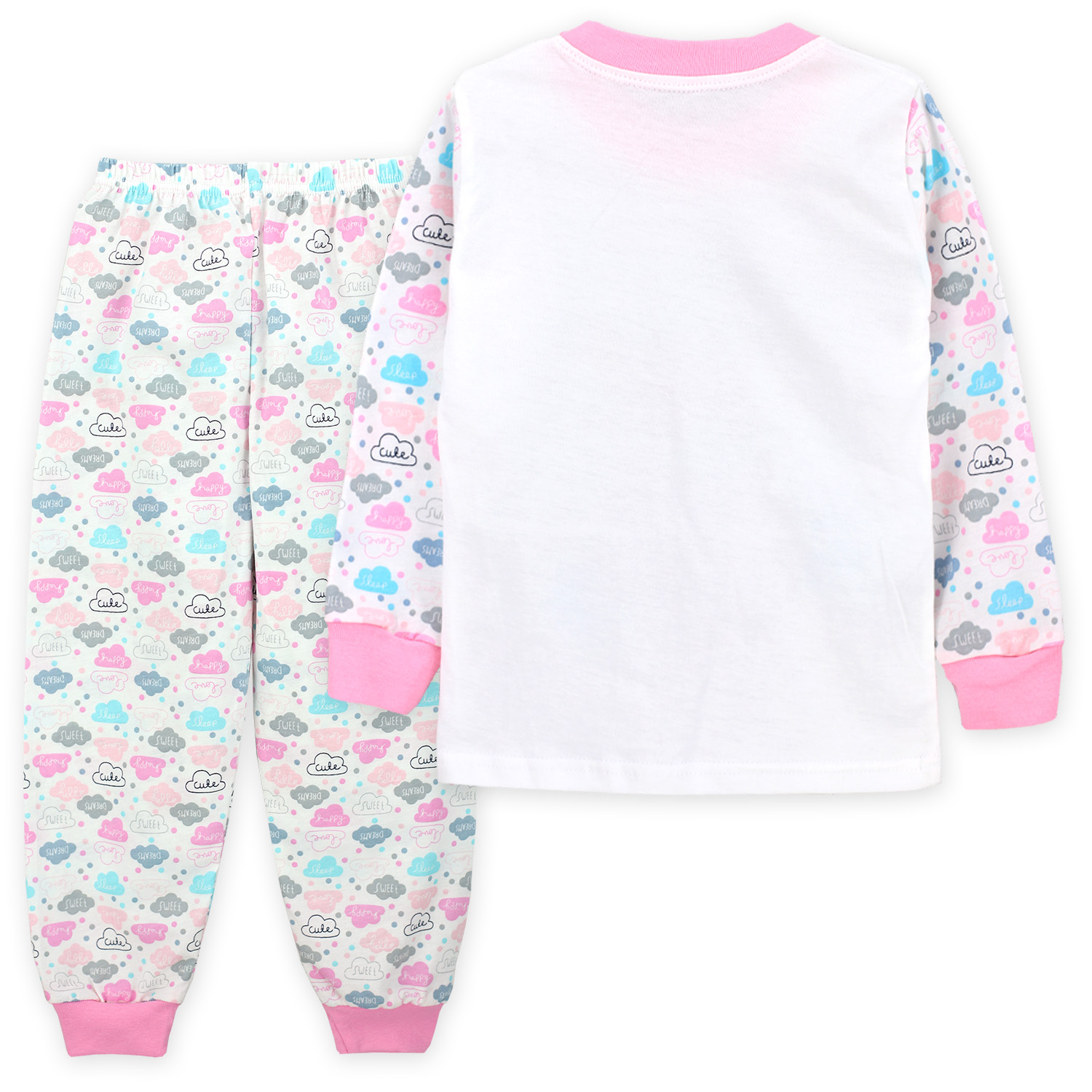 Пижама Babycollection 00-00028312молочный светло-розовый - фото 2