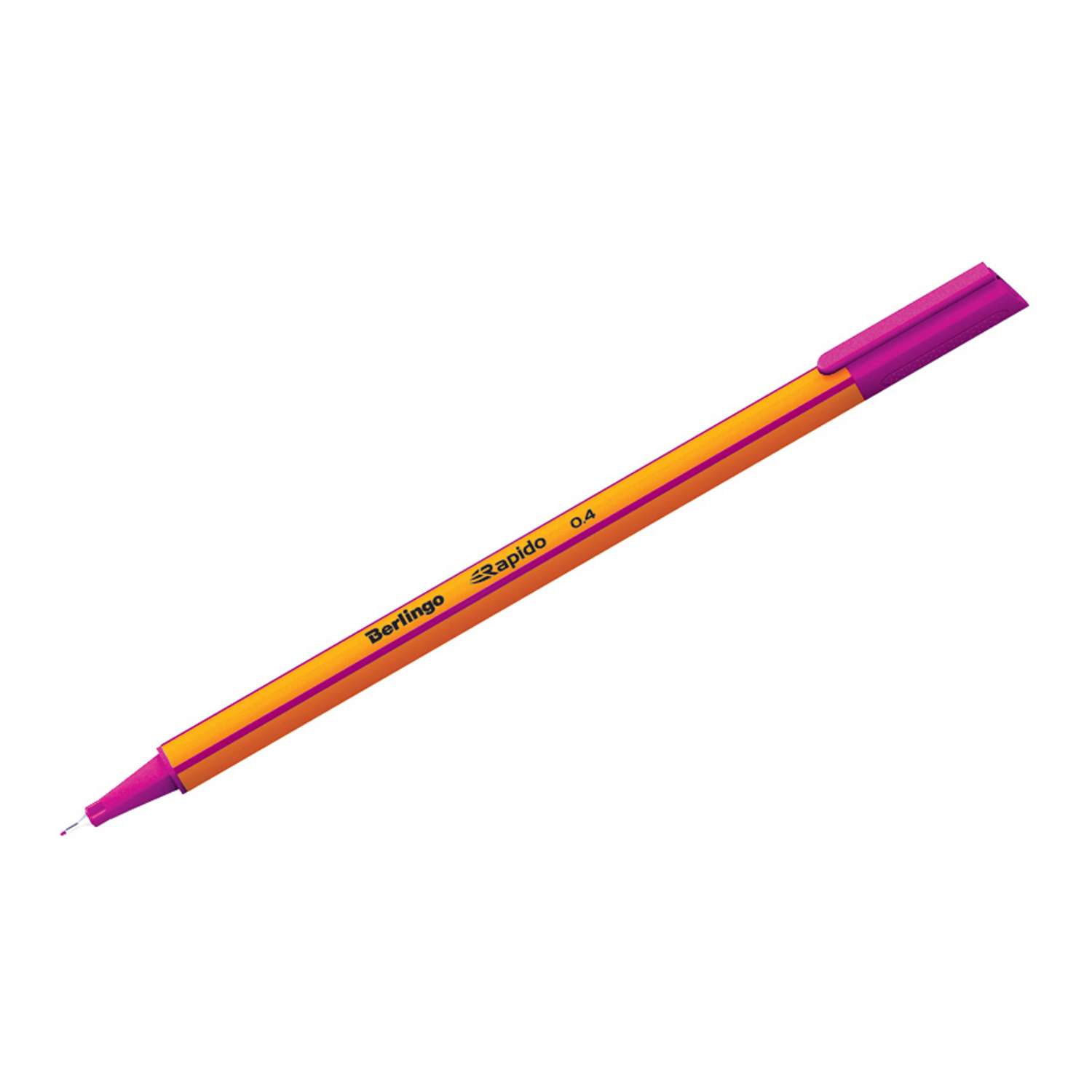 Ручка капиллярная Berlingo Rapido сиреневая 0.4 мм трехгранная - фото 1