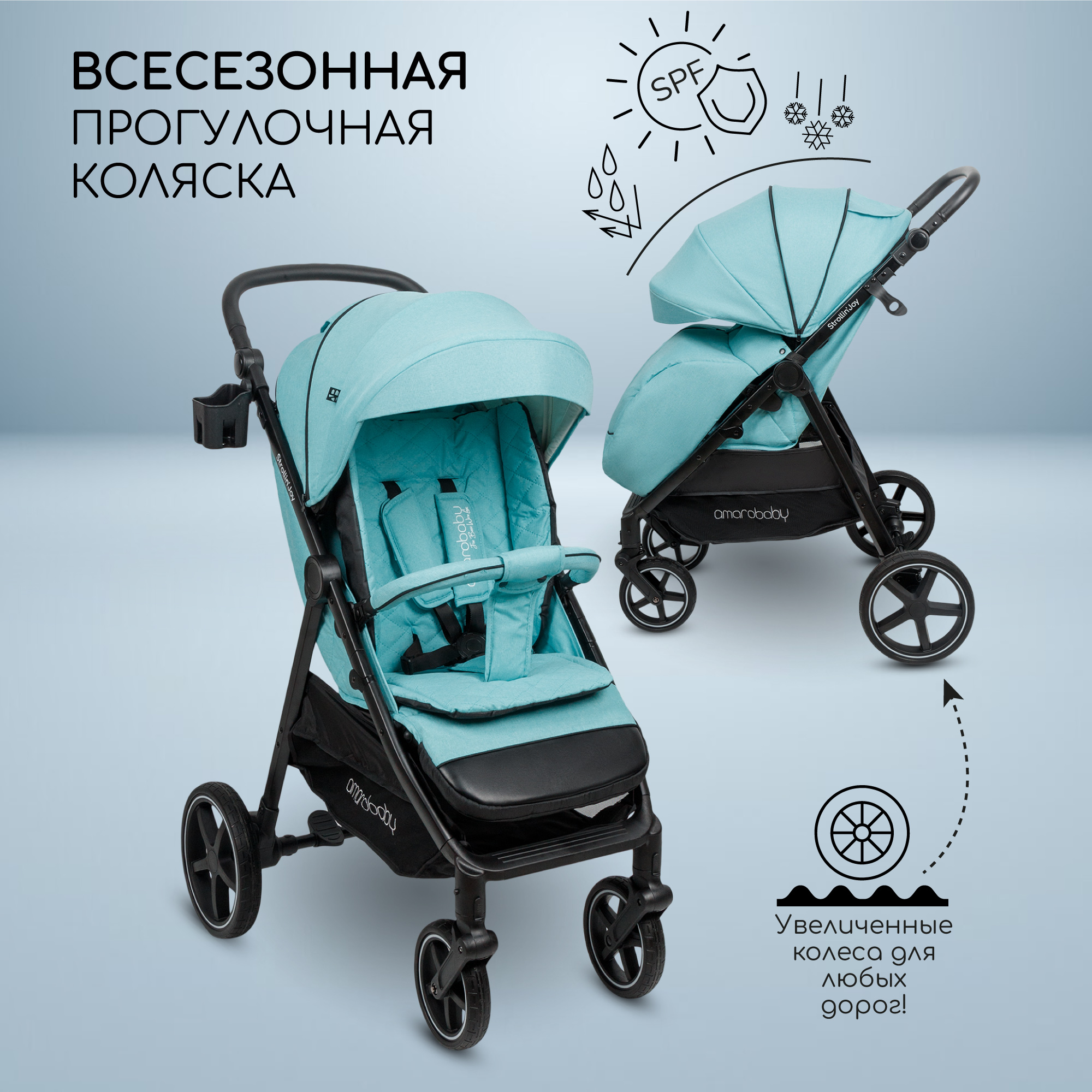 Коляска прогулочная Amarobaby StrollinJoy - фото 1