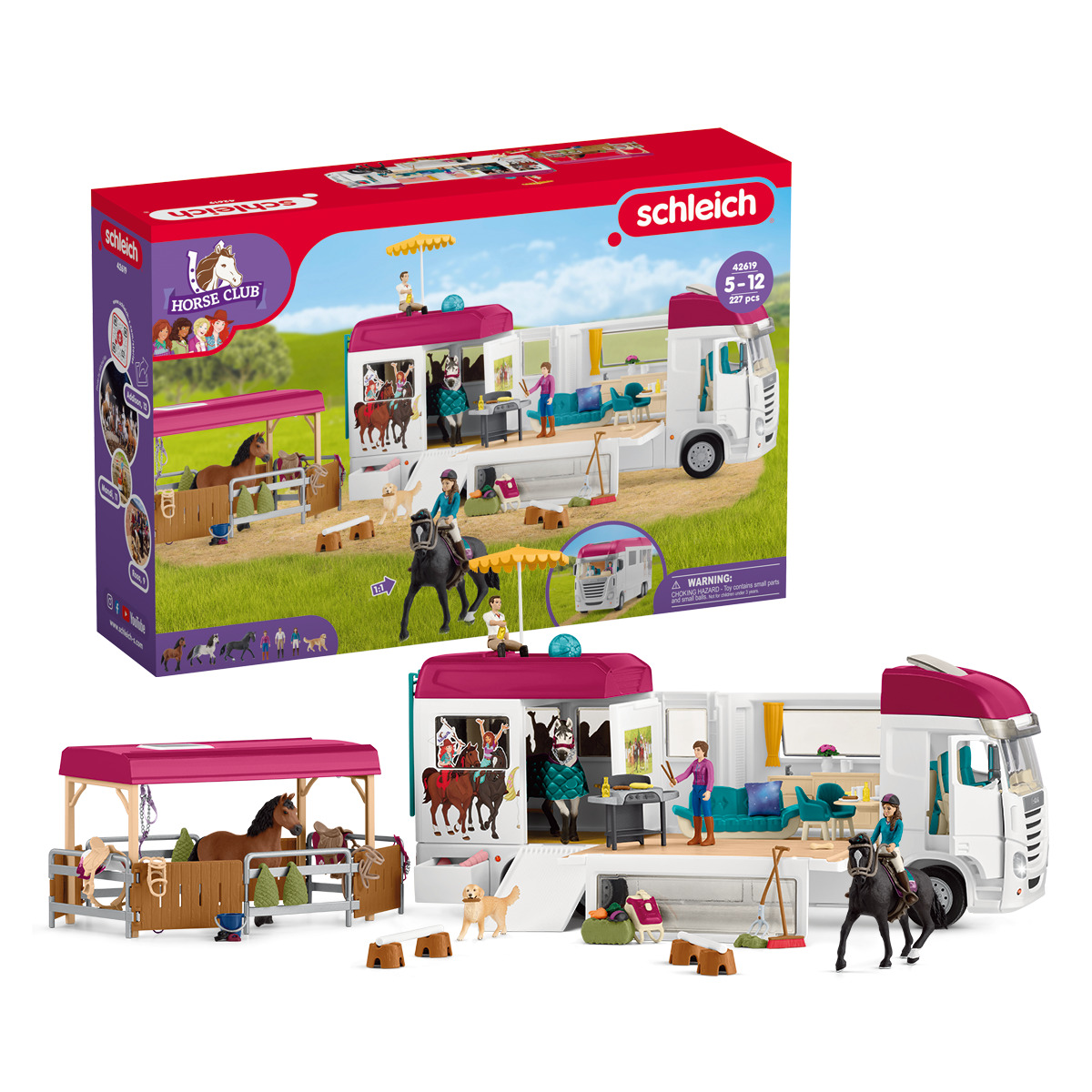 Игровой набор SCHLEICH школа верховой езды с лошадьми и наездниками - фото 1