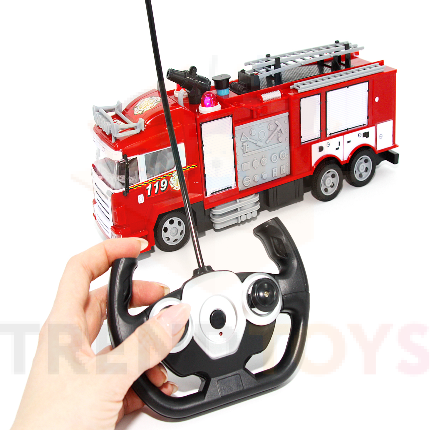 Пожарная машина TrendToys на пульте управления красный MNT003 - фото 12