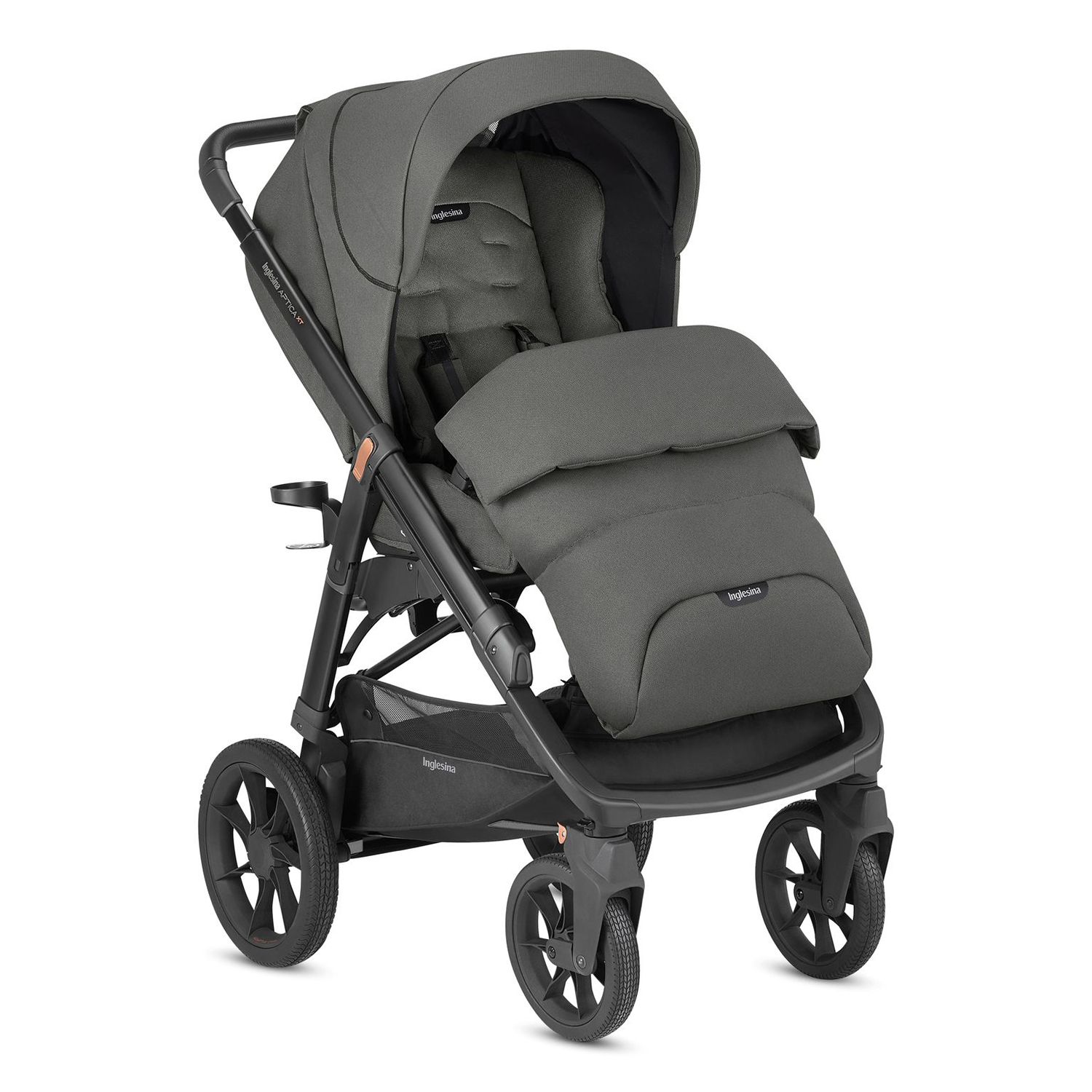 Коляска 2в1 Inglesina Aptica System Duo на шасси ApticaXT Charcoal Grey - фото 4