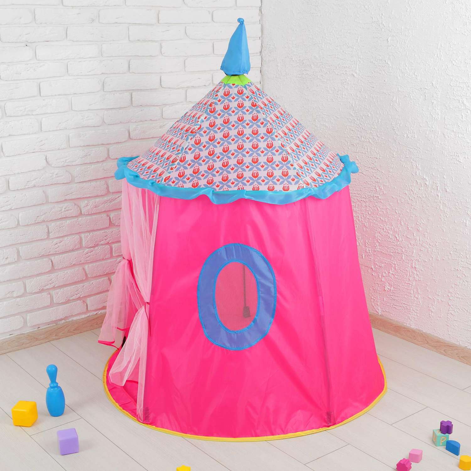 Палатка детская игровая Sima-Land Розовый шатер - фото 1