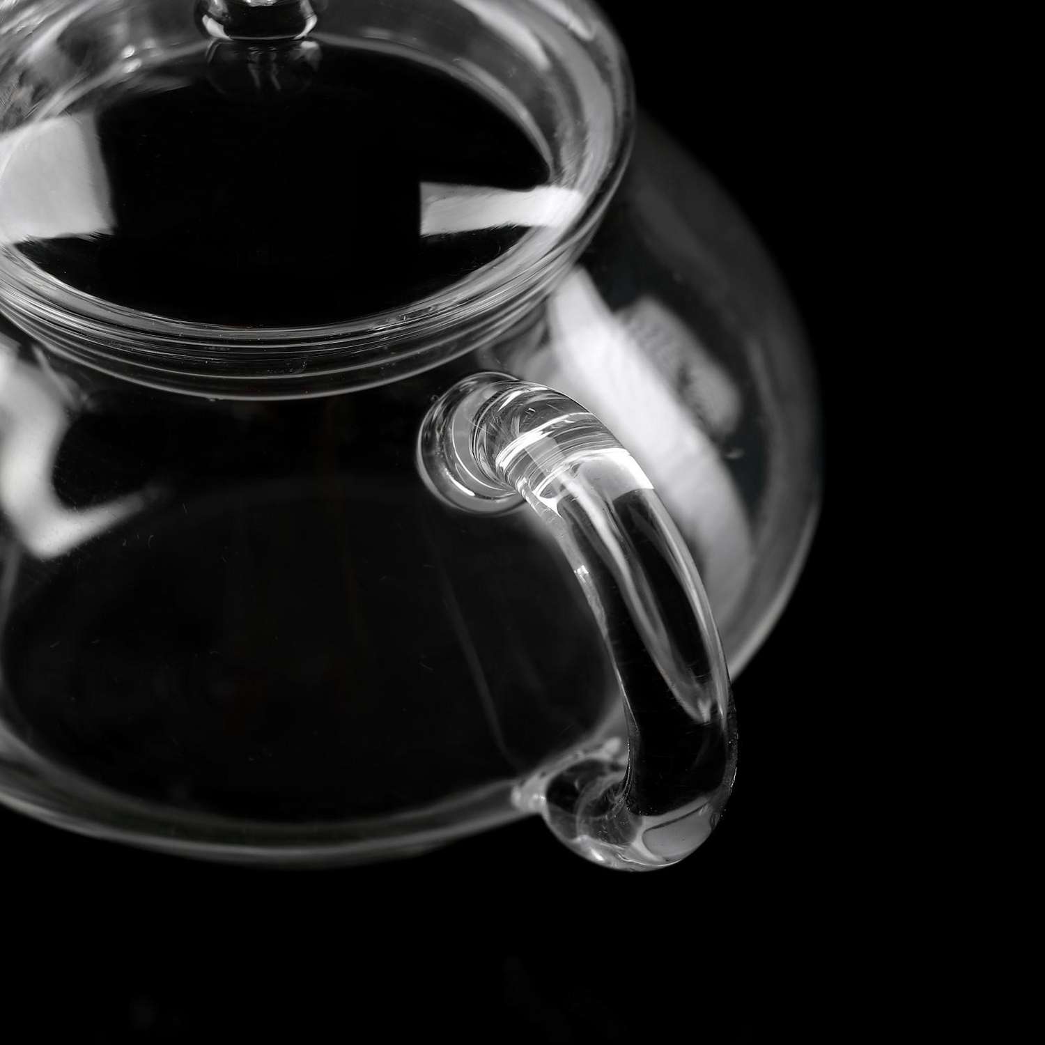 Чайник Доляна стеклянный заварочный с металлическим ситом «Дамбо» 250 мл - фото 7
