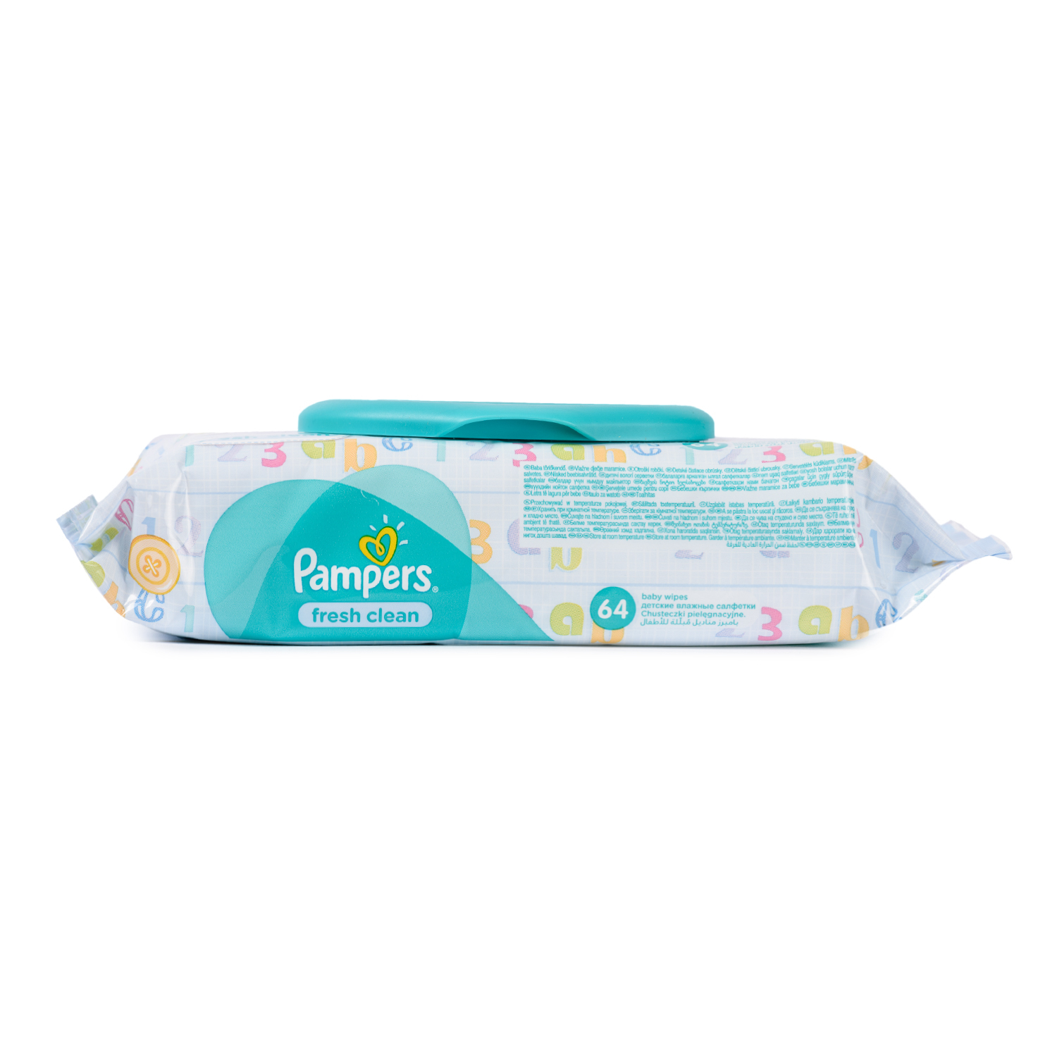 Салфетки Pampers Baby Fresh Clean, влажные сменный блок 64 шт в ассортименте - фото 13