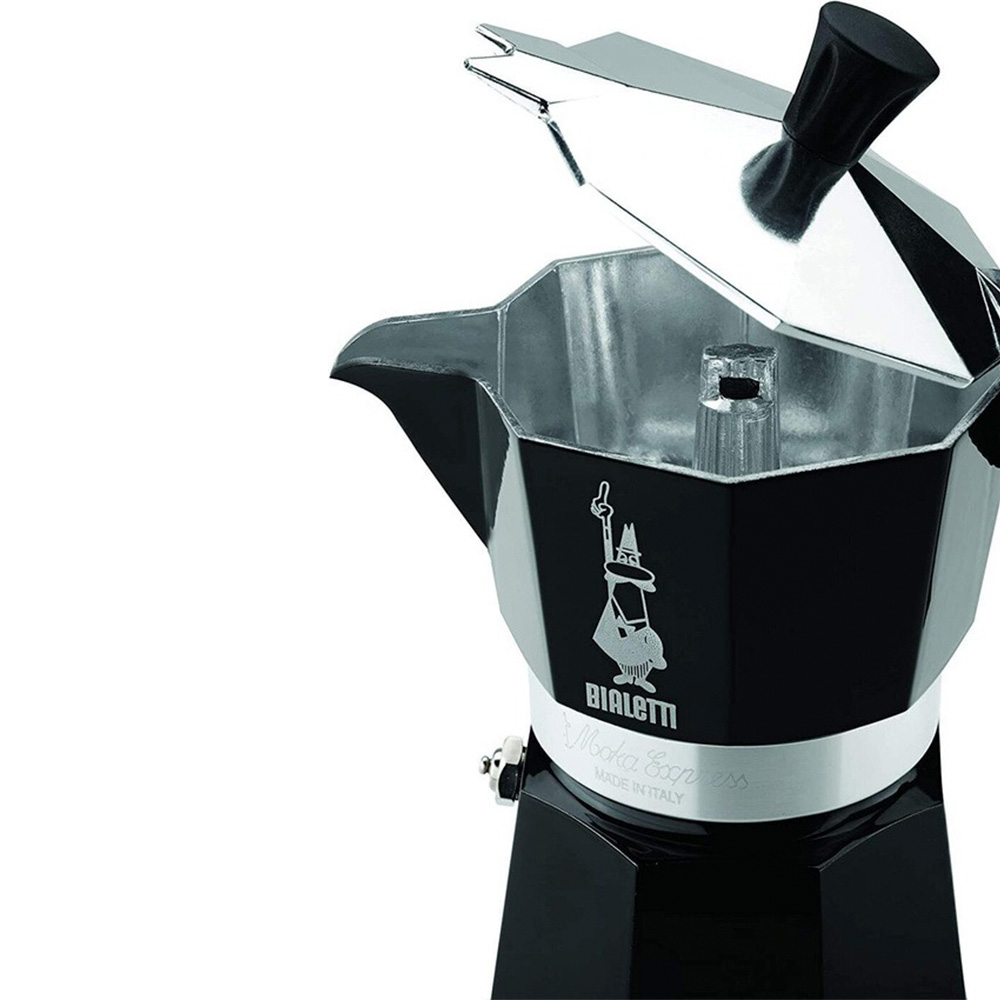 Гейзерная кофеварка BIALETTI Moka Express Черная 6 порций - фото 4
