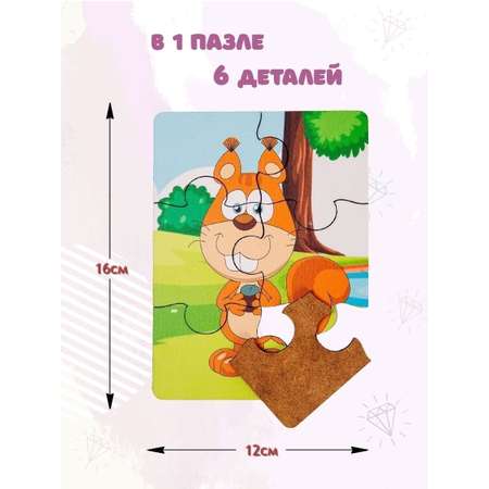 Пазлы Pema kids Животные Дикие Животные