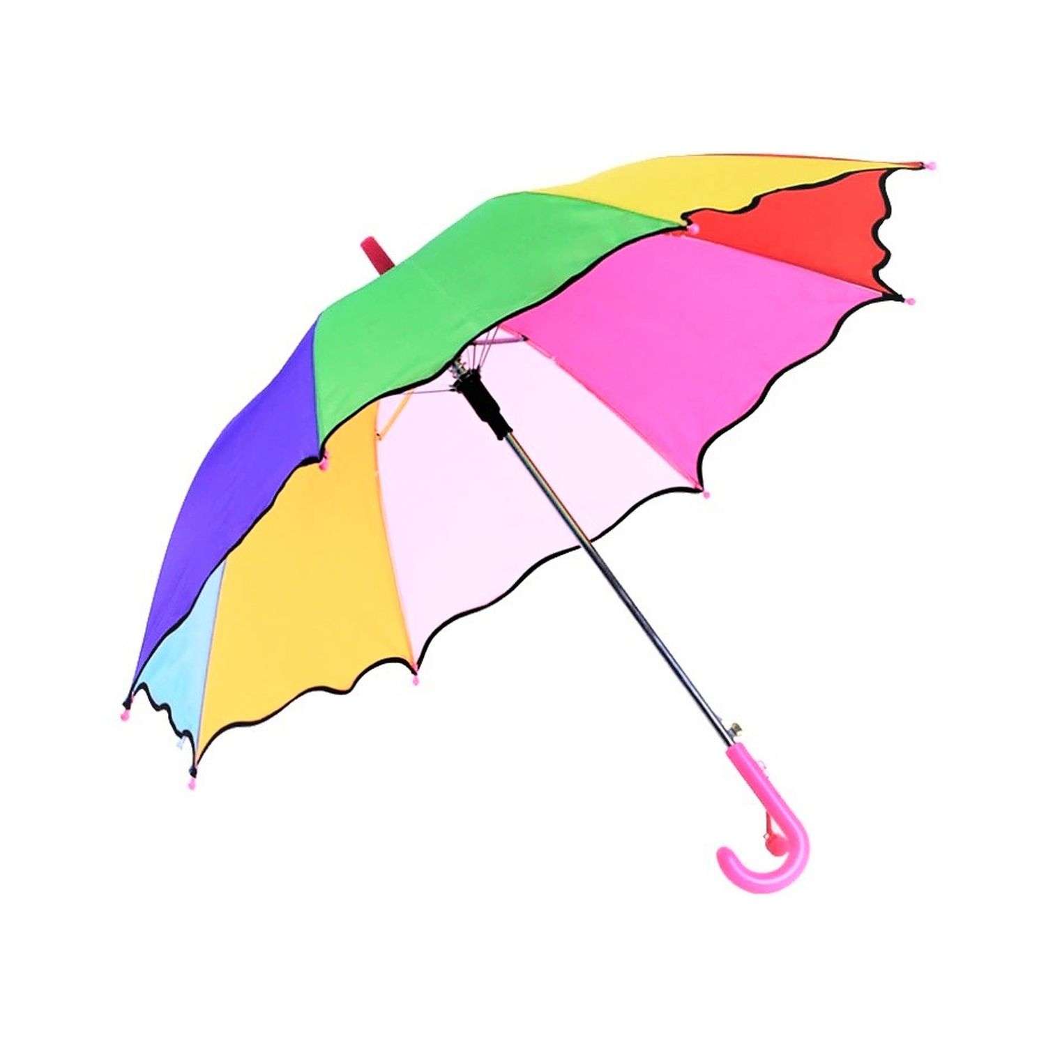 Зонт-трость Uniglodis Радуга розовая ручка 00112230 - фото 2