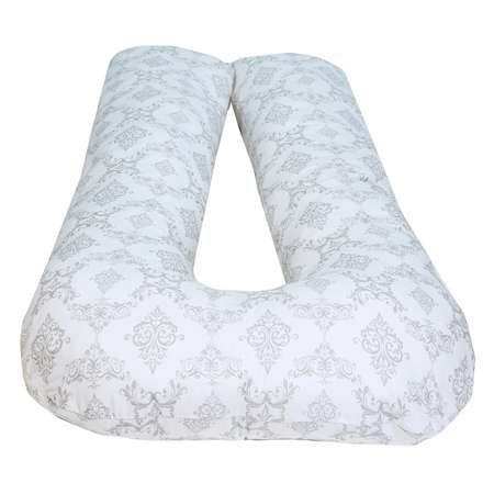 Подушка для беременных Amarobaby Дамаск U-образная Серый