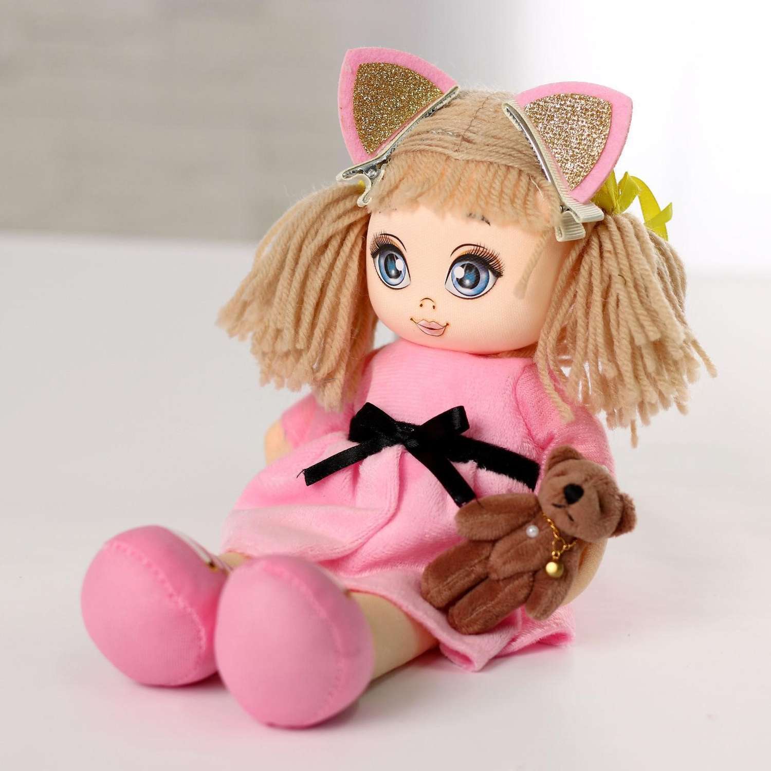 Мягкая кукла Milo Toys «Мия» с игрушкой 15х30 см - фото 2