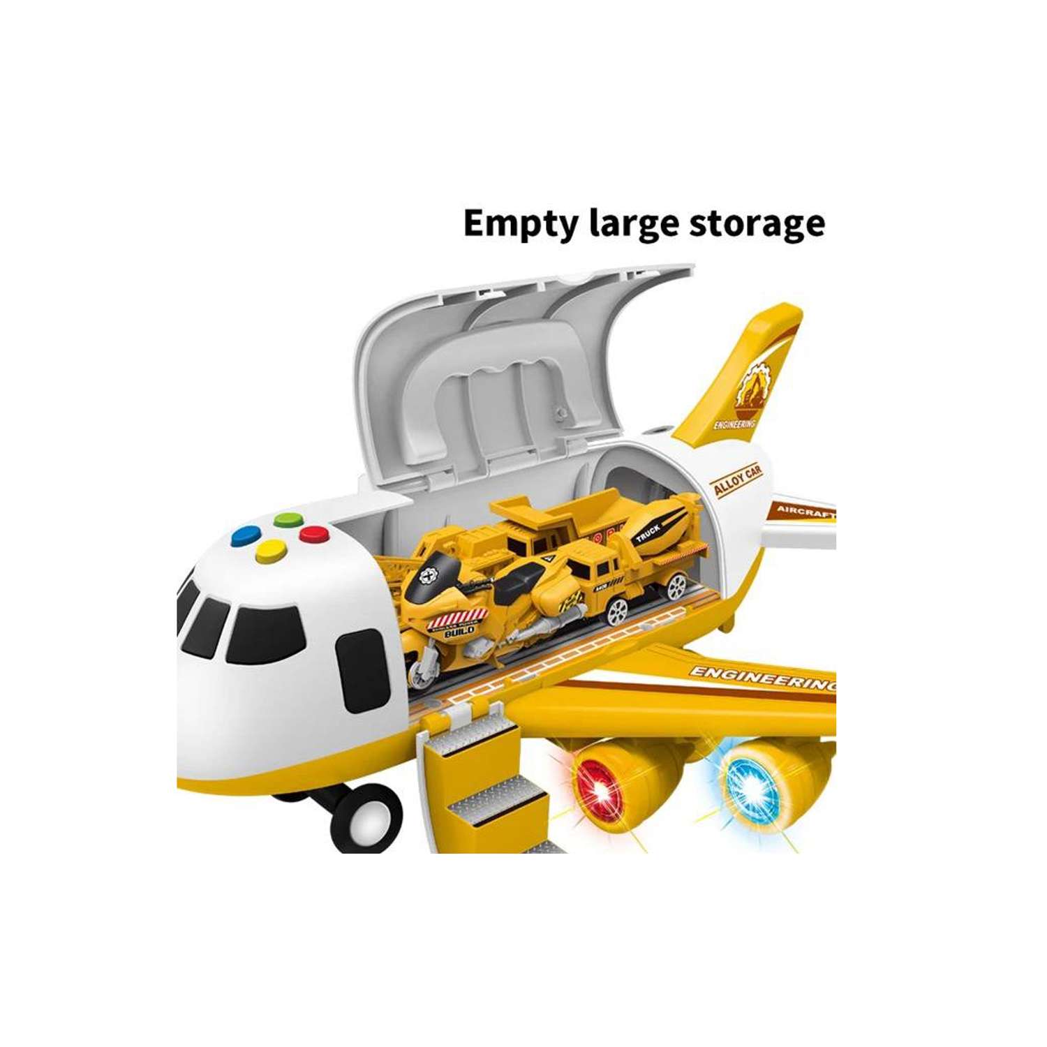 Самолёт-Гараж Peliko Парковка Инженерная техника plane-yellow - фото 6