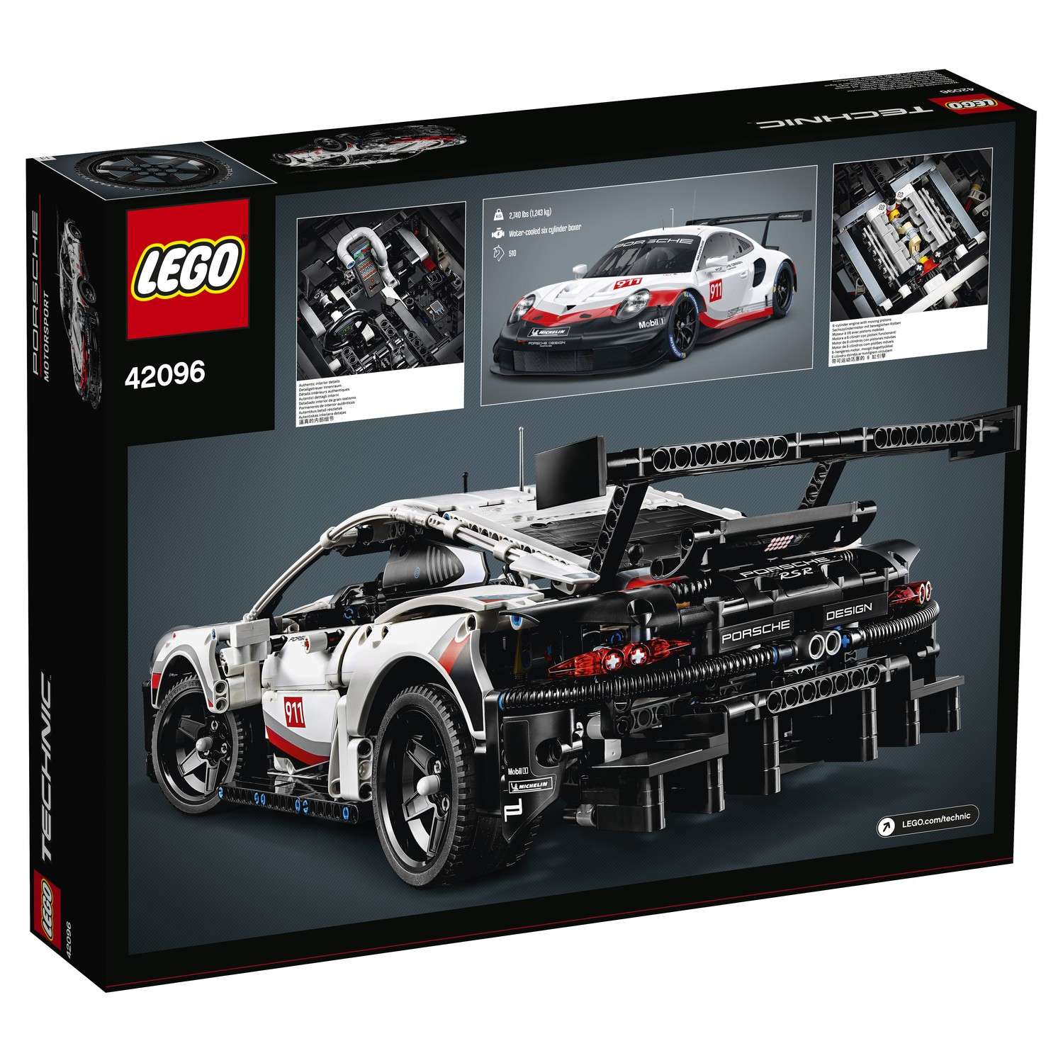Конструктор LEGO Technic Porsche 911 RSR 42096 - фото 3