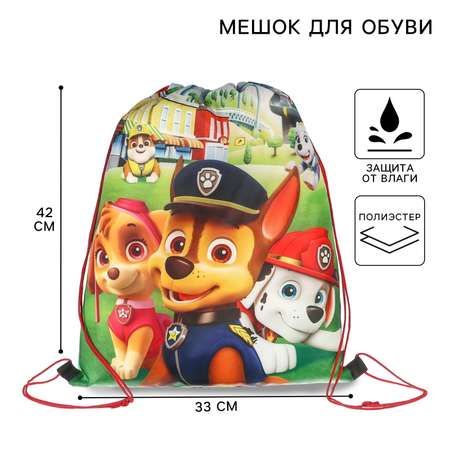 Мешок для обуви Paw Patrol 420*330 мм Щенячий патруль «Команда»