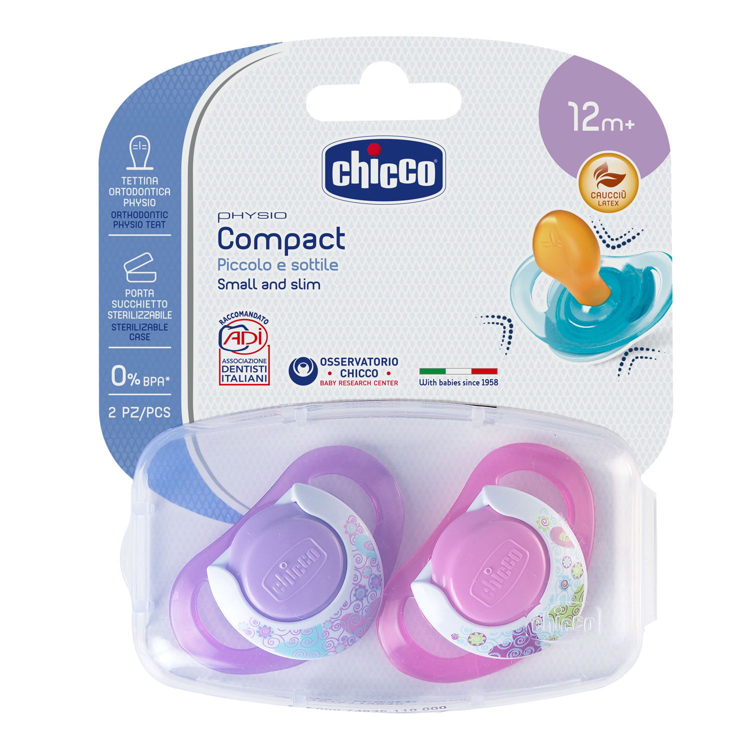 Пустышка Chicco Physio Soft Нежность с 12месяцев 2шт 310410132 - фото 2