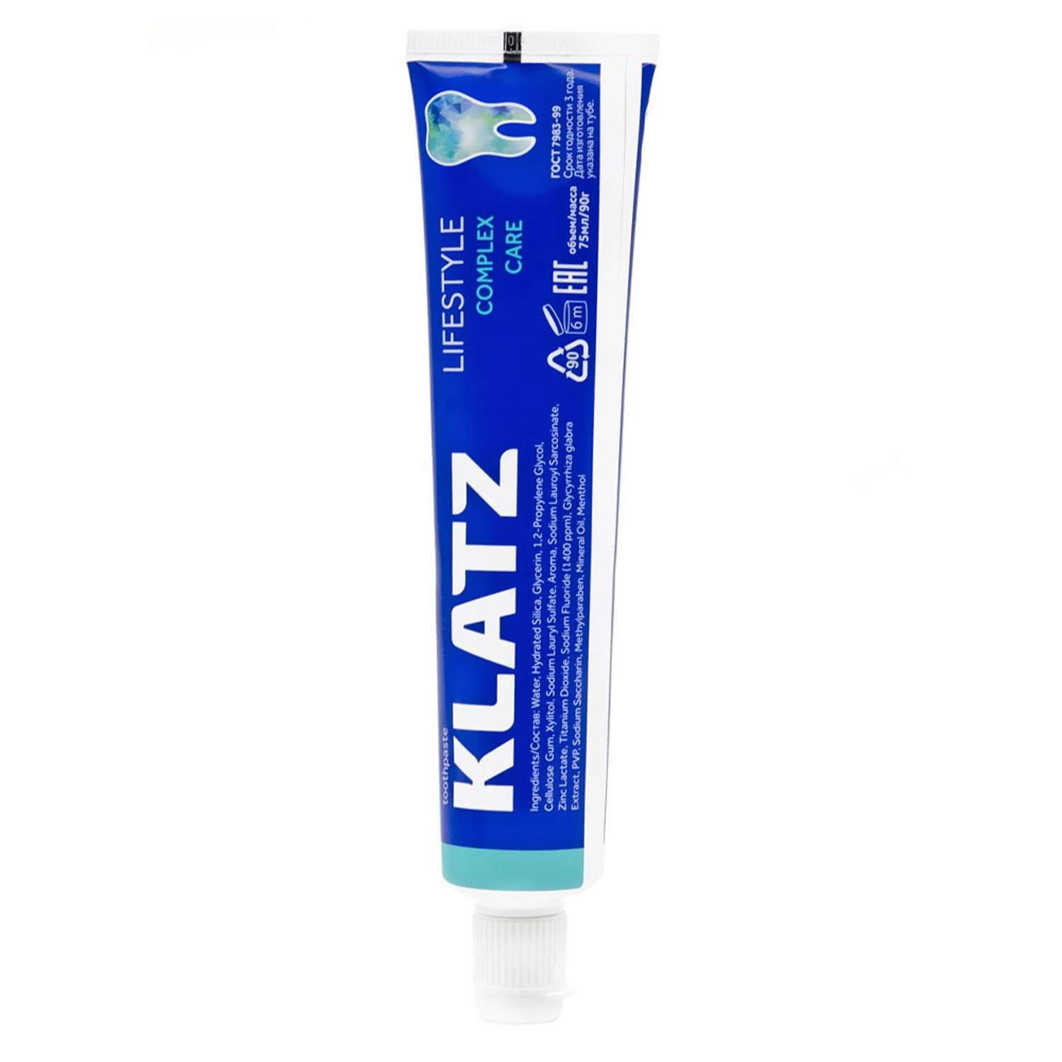Зубная паста KLATZ LIFESTYLE Комплексный уход 75мл - фото 2