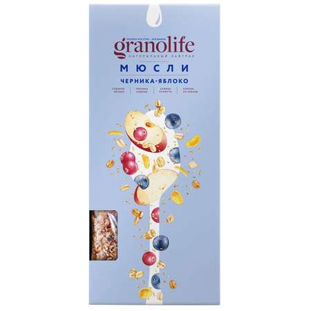 Мюсли Granolife черника-яблоко 400г