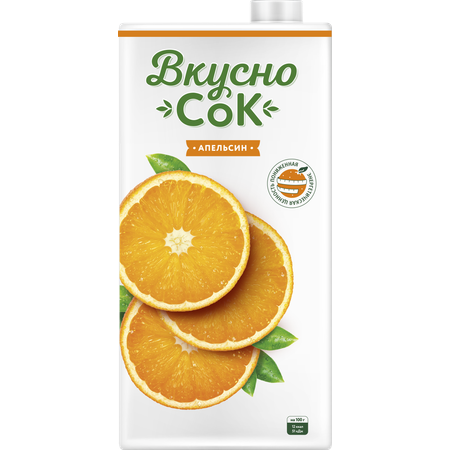 Напиток сокосодержащий ВкусноСок апельсиновый 0.95л