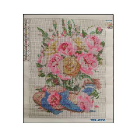 Алмазная мозаика Seichi Натюрморт с весенними цветами 40х50 см