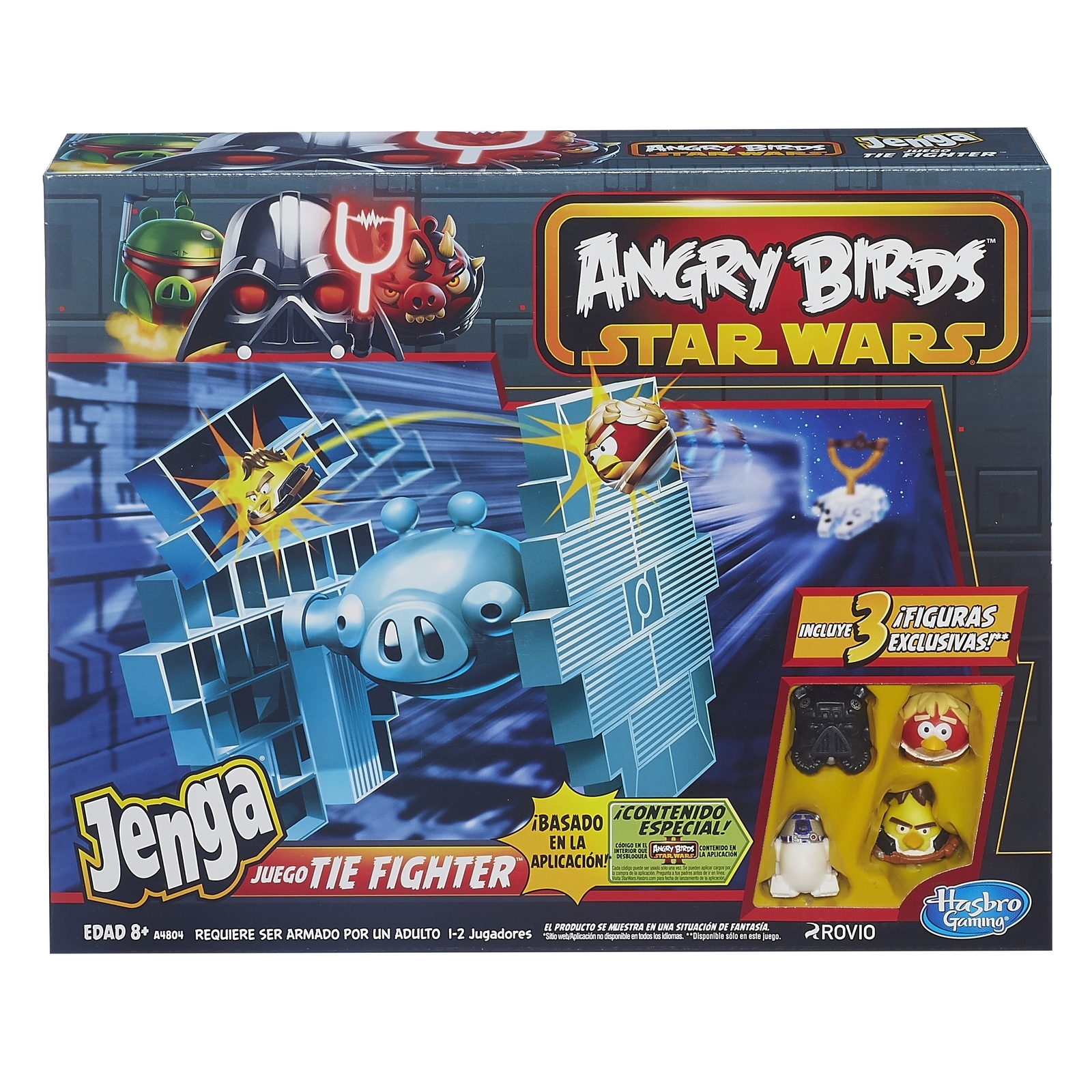 Игра Jenga Hasbro Games Angry Birds Star Wars Дженга Истребитель класса Тай  купить по цене 99 ₽ в интернет-магазине Детский мир