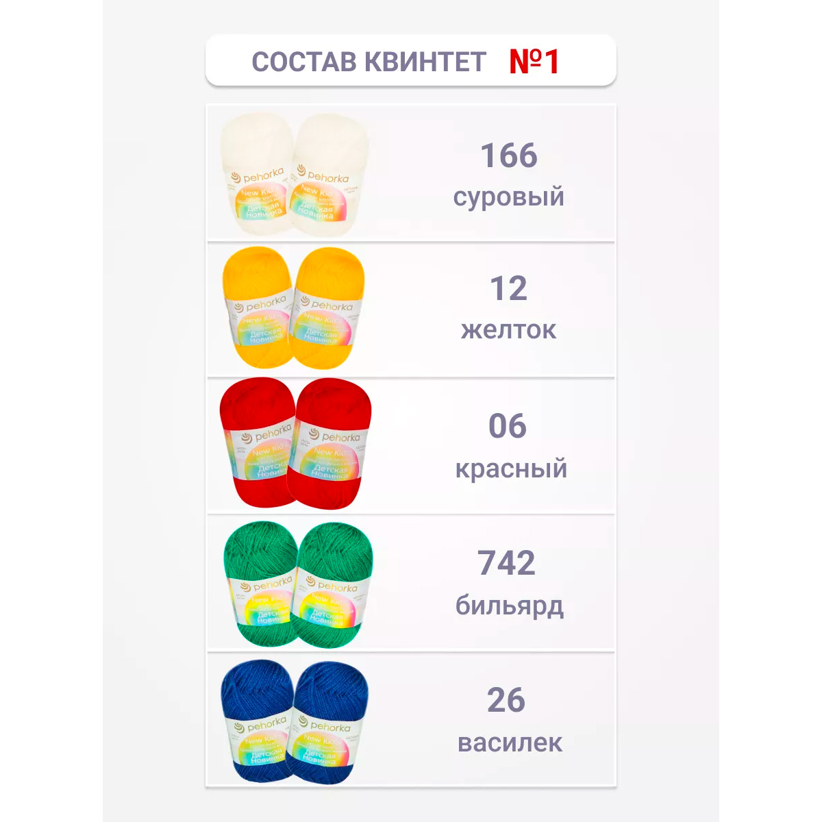 Пряжа для вязания Пехорка для вязания Детская новинка ассорти - фото 2