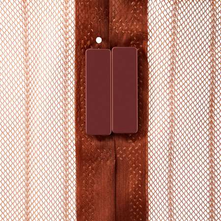 Антимоскитная сетка REXANT 210х100 см дверная с магнитами по всей длине коричневая