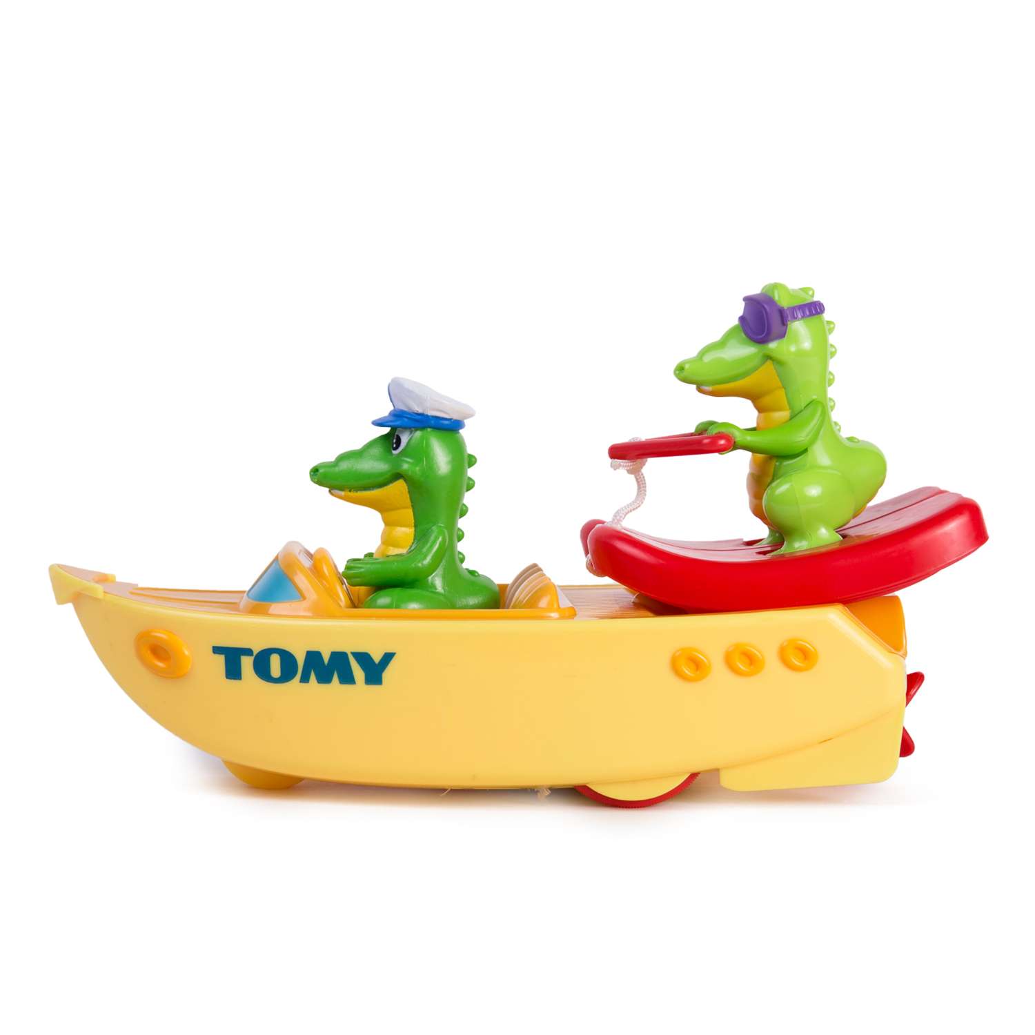 Игрушка для ванной Tomy Крокодил на водных лыжах - фото 1