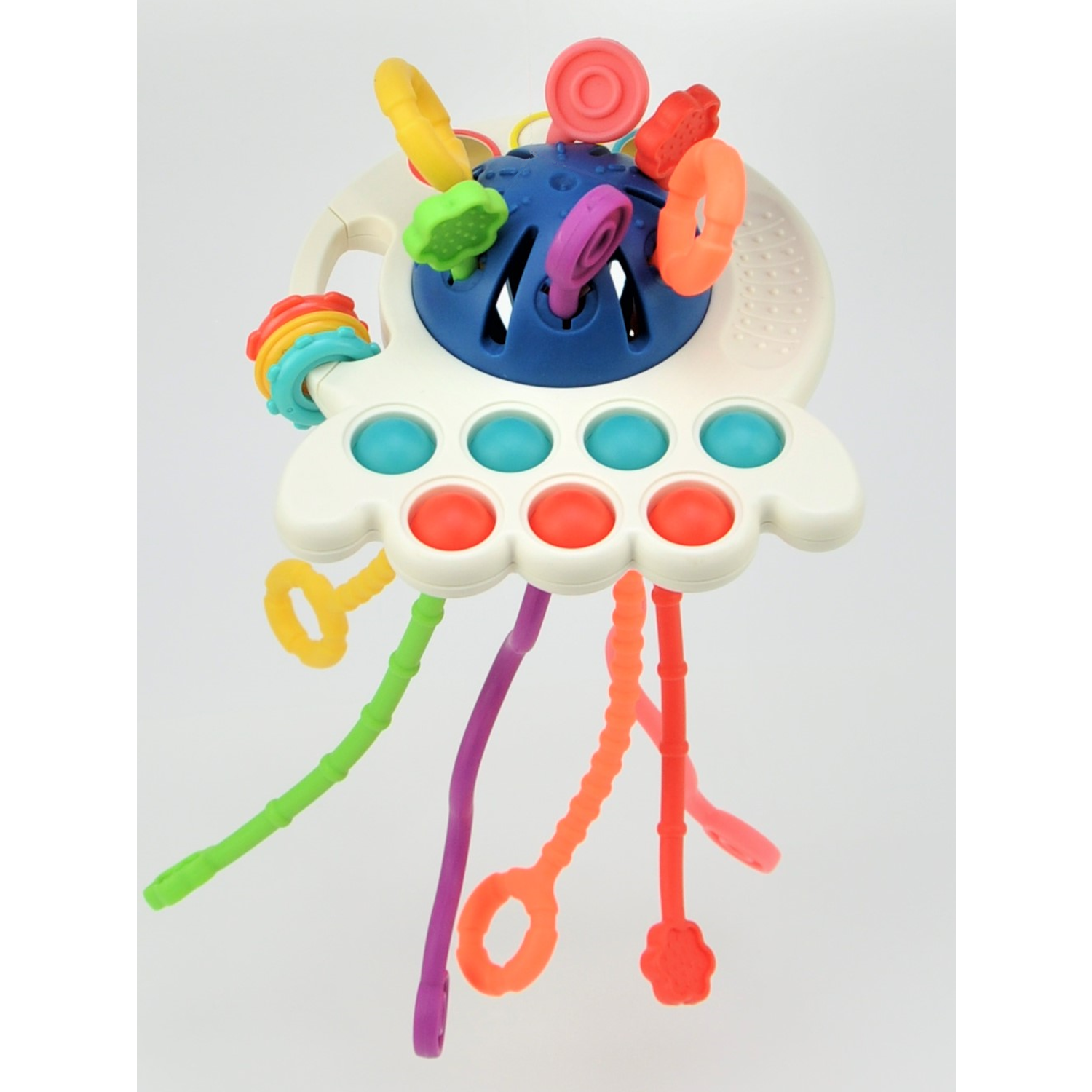 Развивающая игрушка GRACE HOUSE сенсорная погремушка тянучка для малышей - фото 6