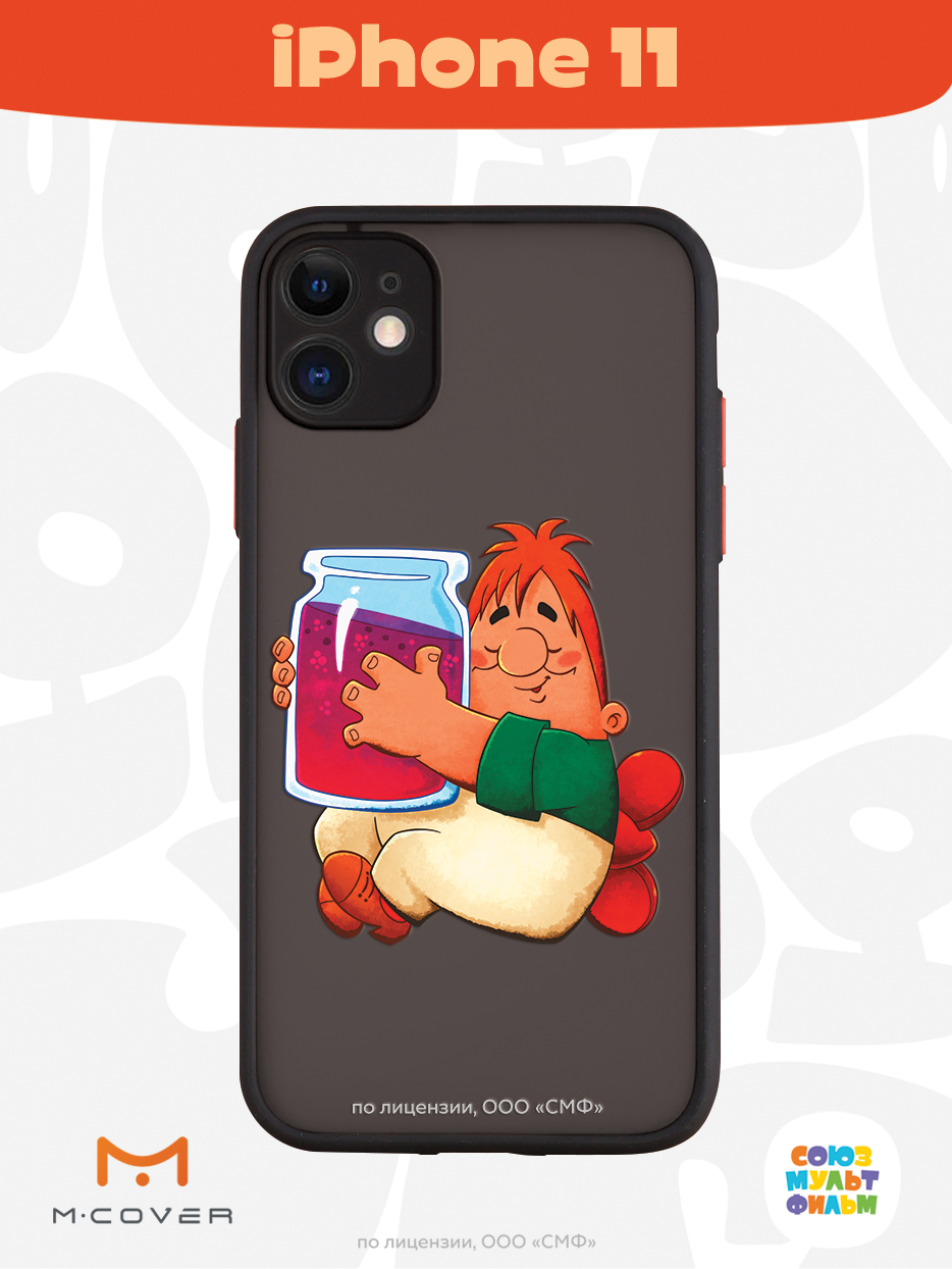 Противоударный чехол Mcover для смартфона Apple iPhone 11 Союзмультфильм баночка варенья - фото 3